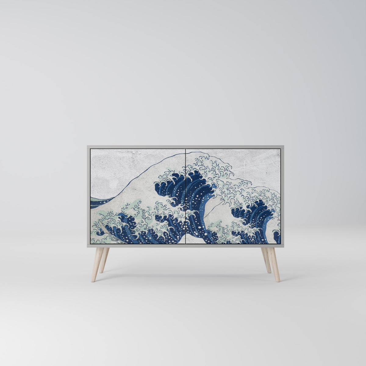 THE GREAT WAVE AT KANAGAWA Skänk med två dörrar