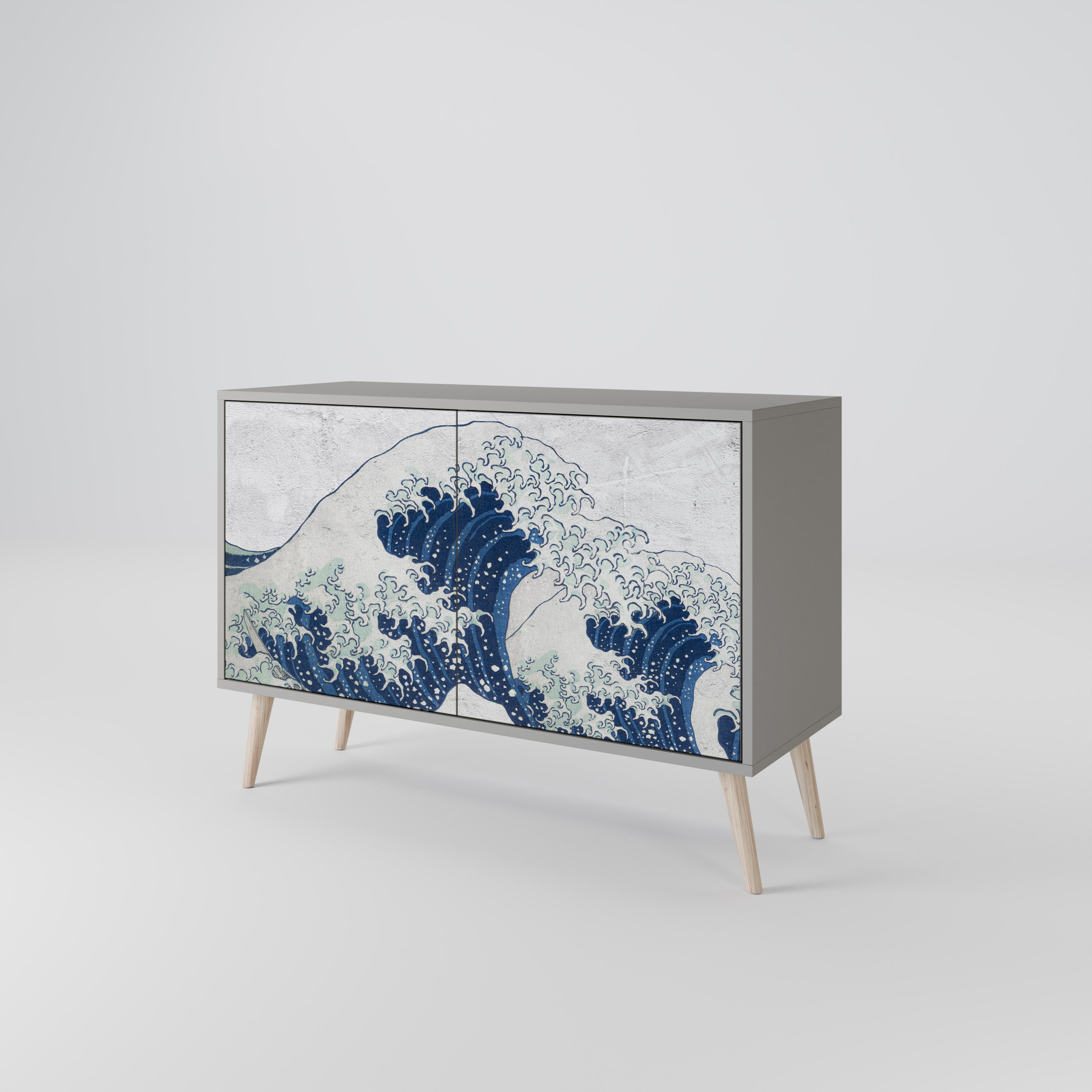 THE GREAT WAVE AT KANAGAWA 2-Door Sideboard