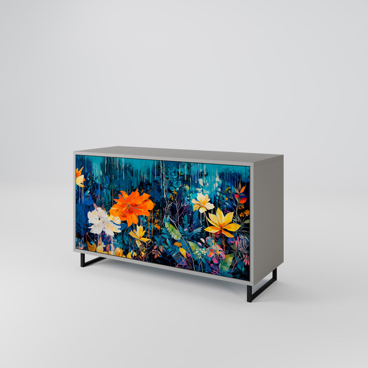 MIDNIGHT BLOSSOM 2-türiges Sideboard