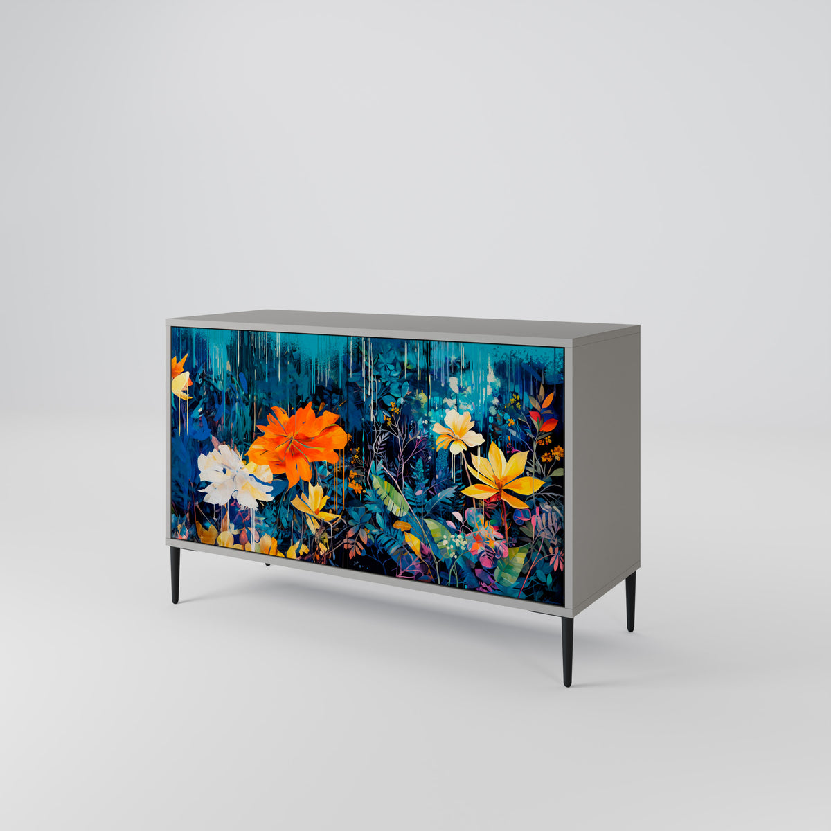 MIDNIGHT BLOSSOM 2-türiges Sideboard