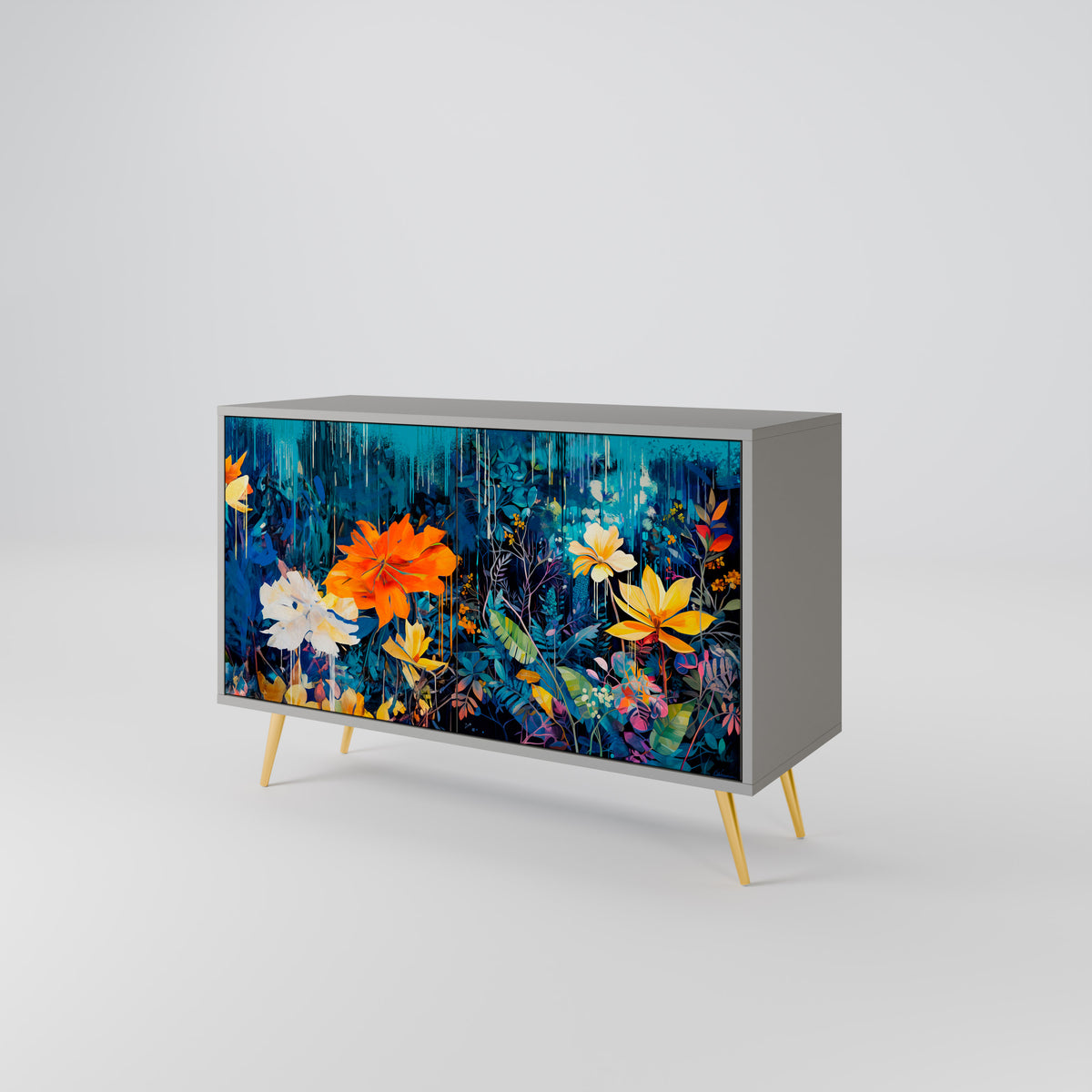 MIDNIGHT BLOSSOM 2-türiges Sideboard