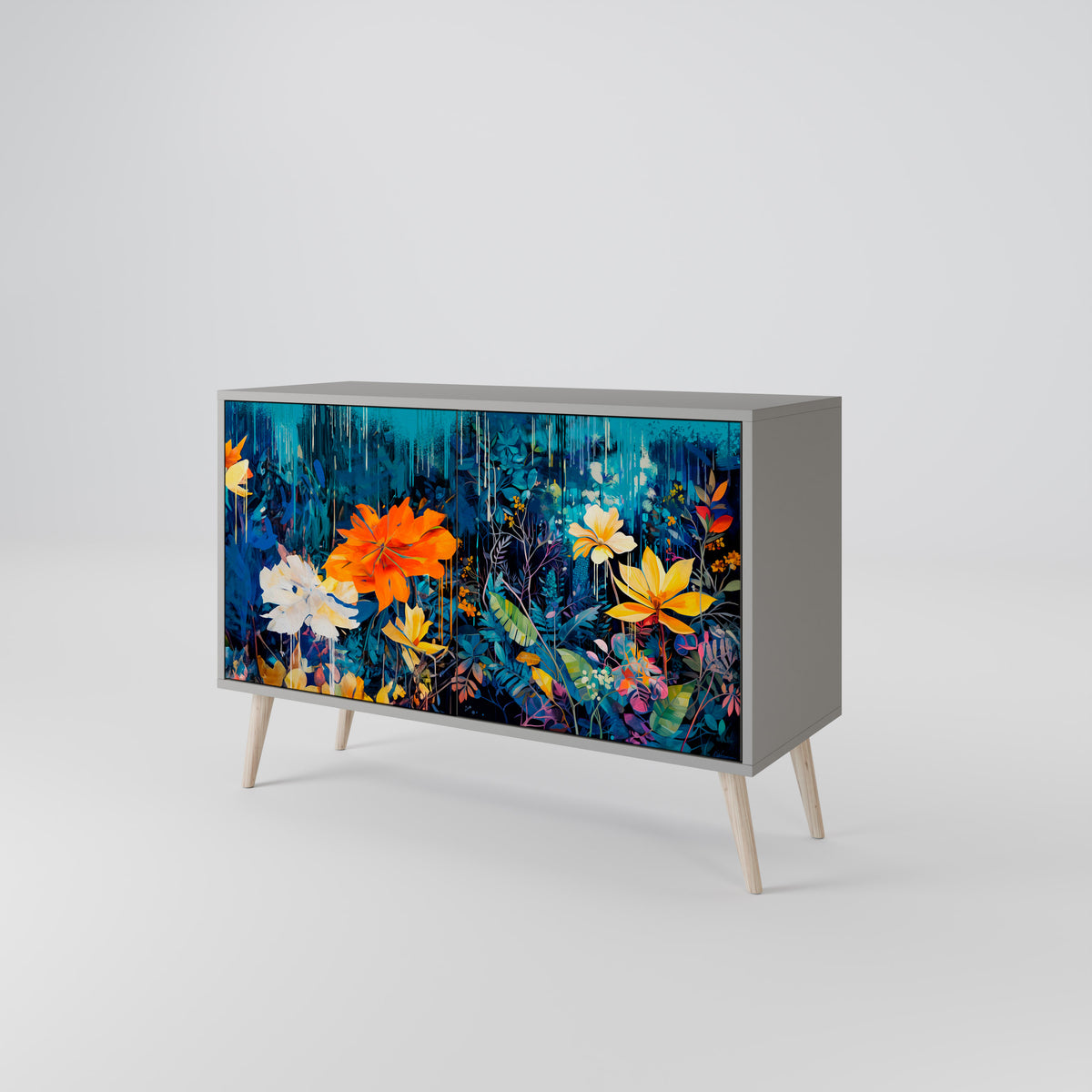 MIDNIGHT BLOSSOM 2-türiges Sideboard