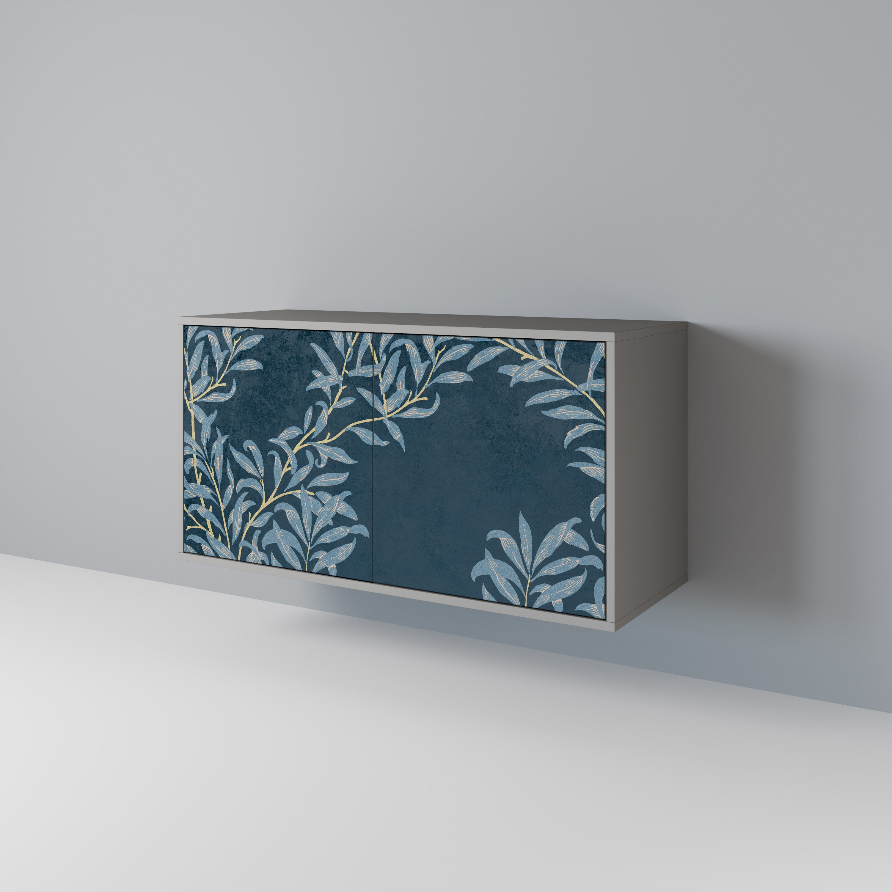 BLUE LEAVES 2-Door Sideboard