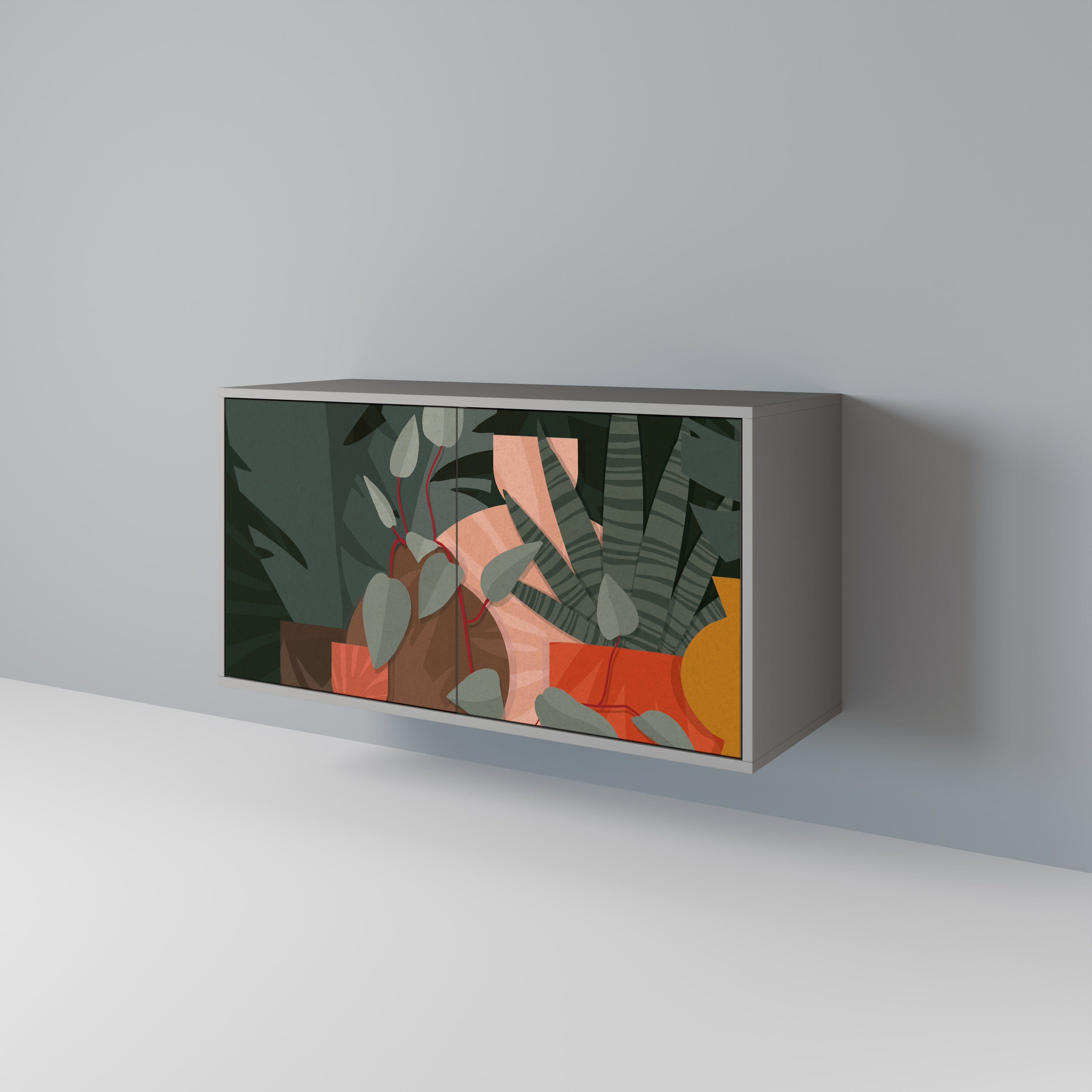 TROPICAL COMPOSITION 2-Door Sideboard