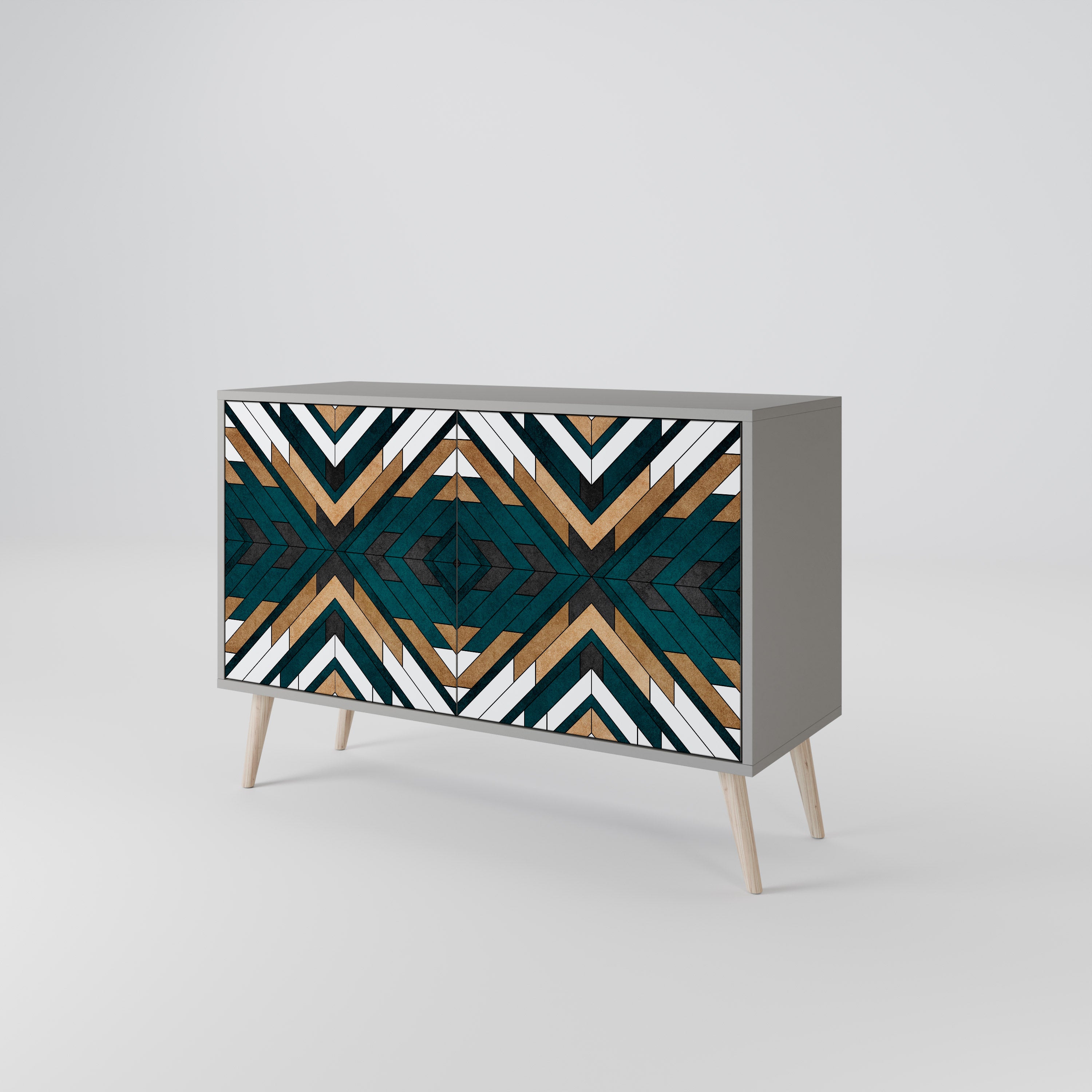 ARTISTIC GEOMETRY 2-Door Sideboard