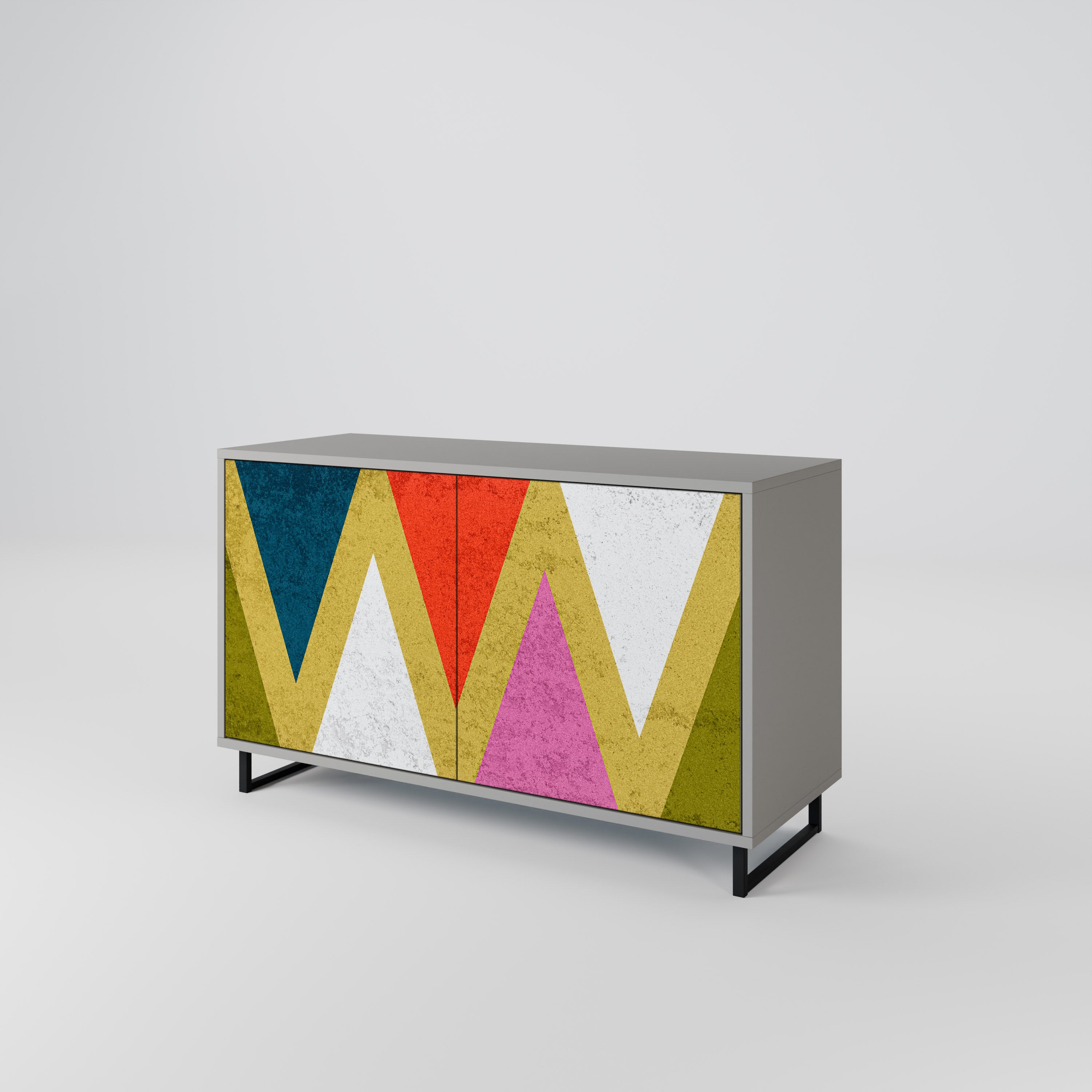 COLORFUL TRIANGLES 2-Door Sideboard