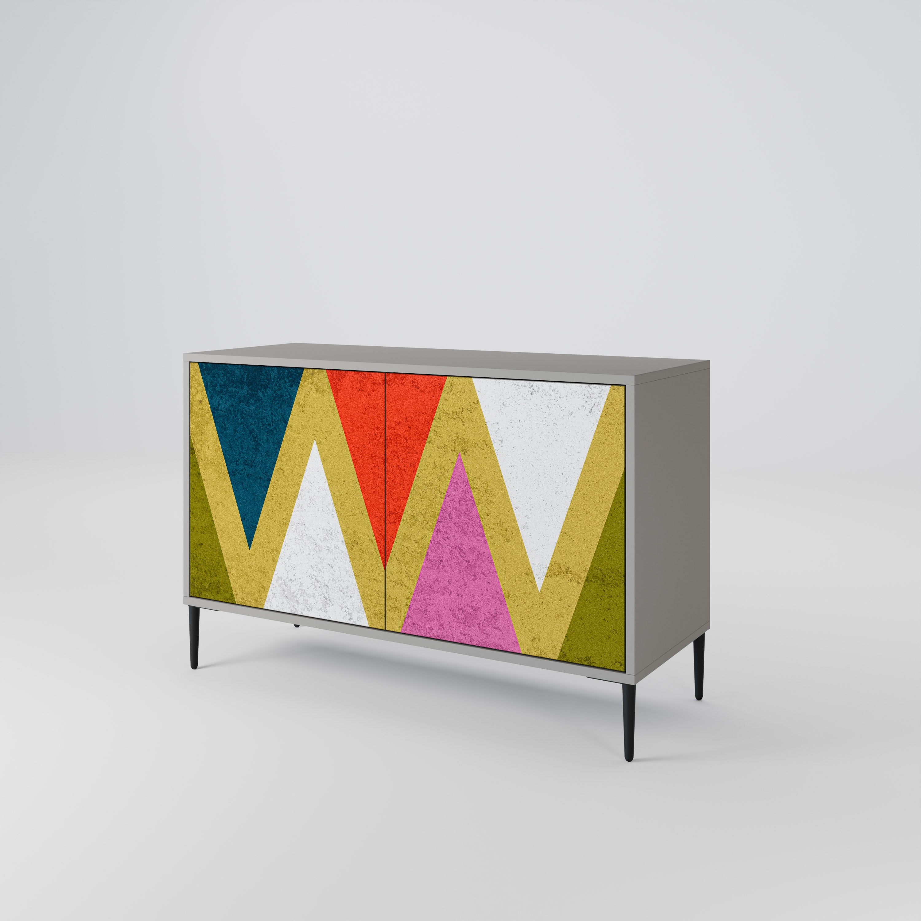 COLORFUL TRIANGLES 2-Door Sideboard