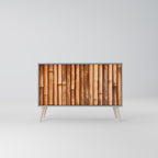NATURAL WOOD 2-Door Sideboard