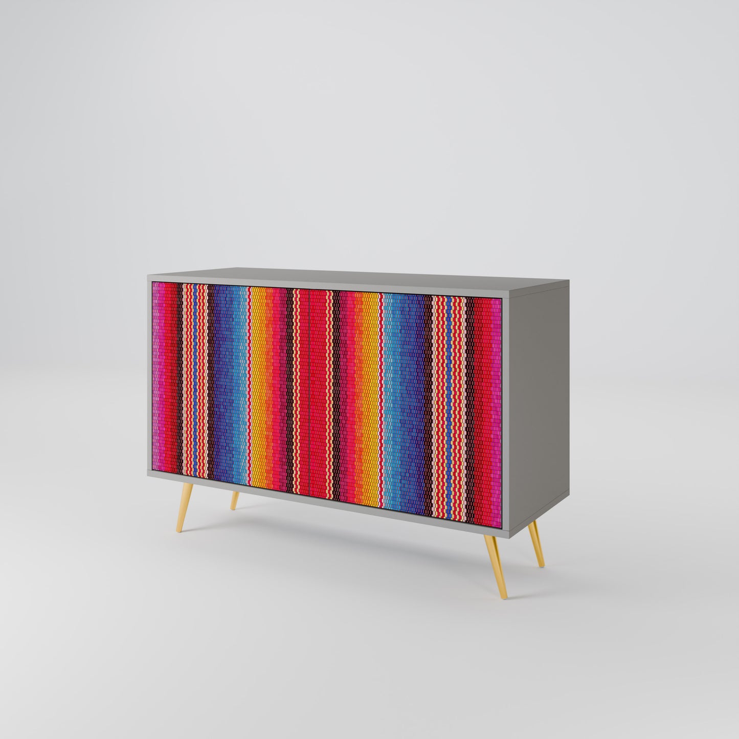 ETHNIC MEXICAN Aparador de 2 Puertas