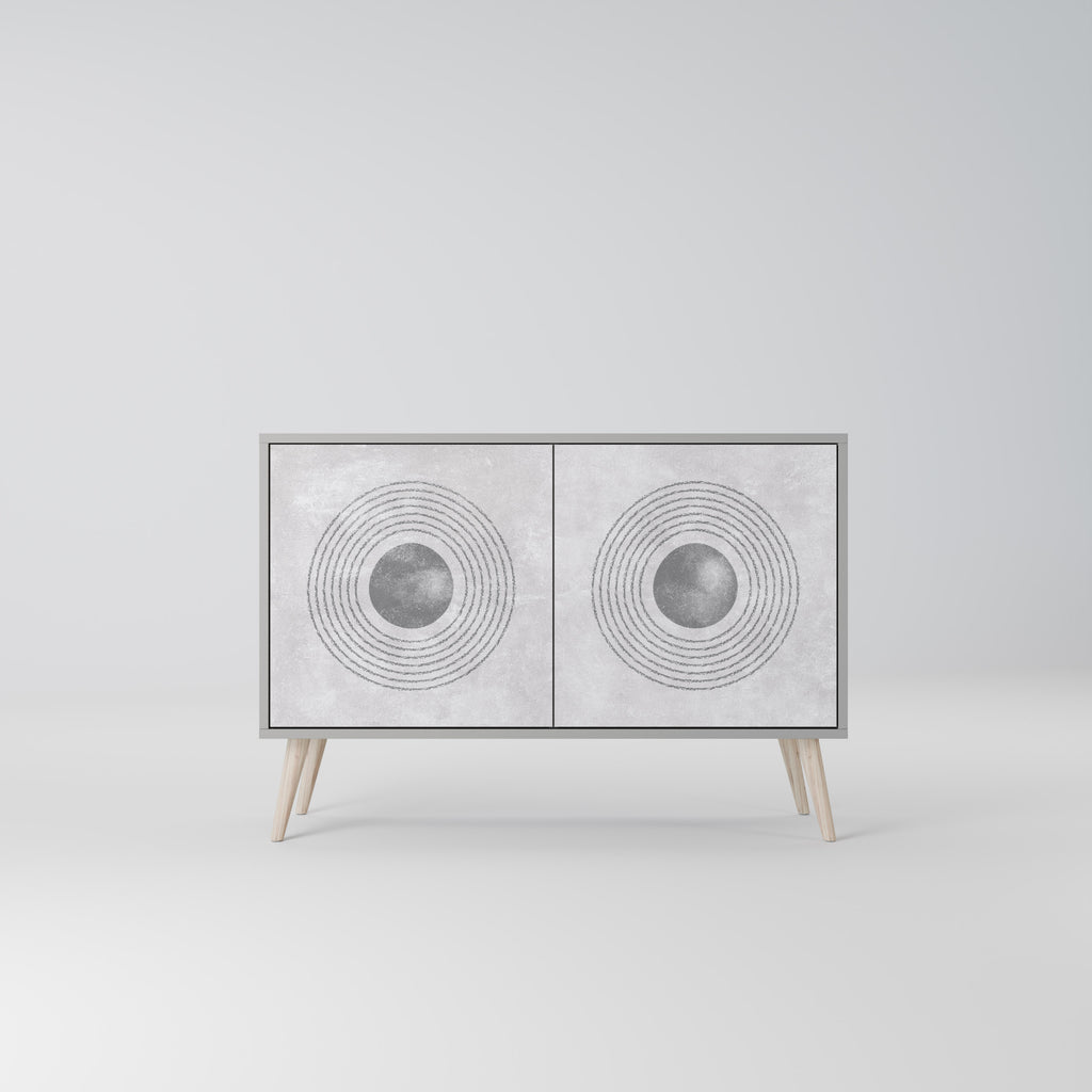 SOLID CIRCLES Skänk med två dörrar