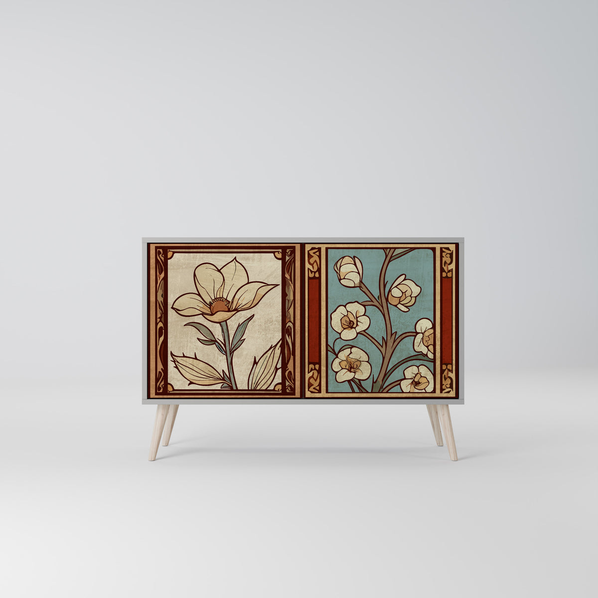 TIMELESS FLORA Dvoudveřová komoda