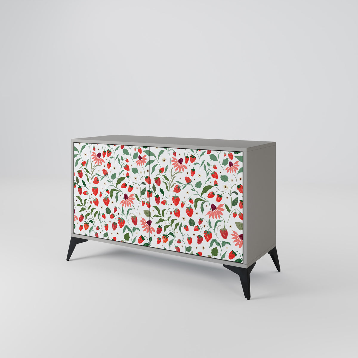 FLOWERS AND STRAWBERRIES Μπουφές 2-θυρών