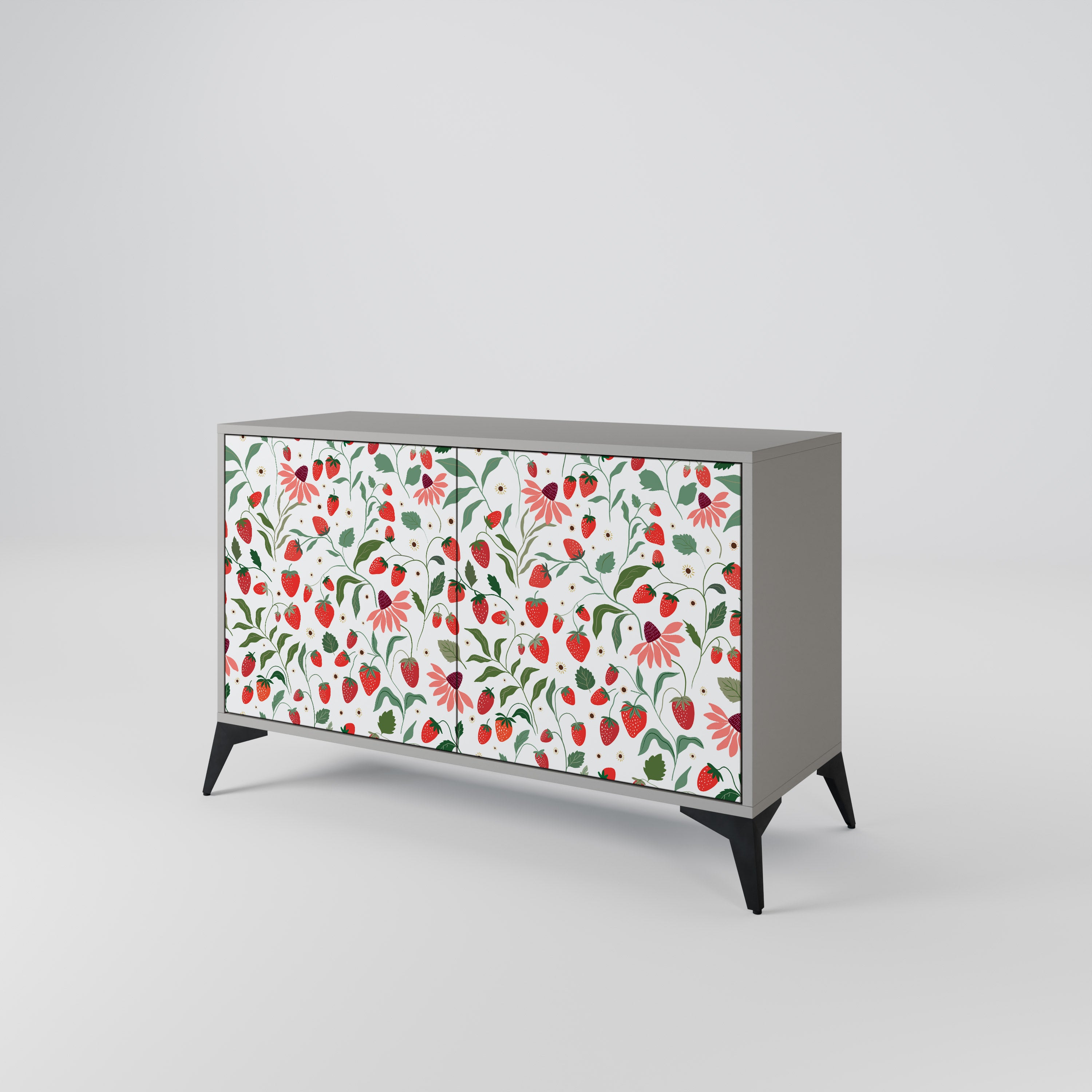 FLOWERS AND STRAWBERRIES 2-Door Sideboard