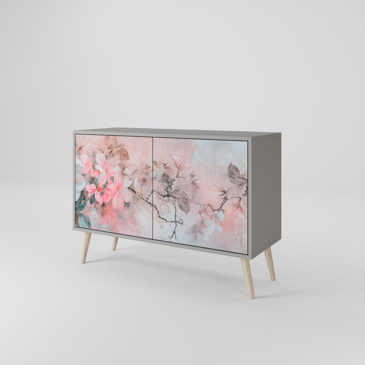 CHERRY BLOSSOM Skänk med två dörrar