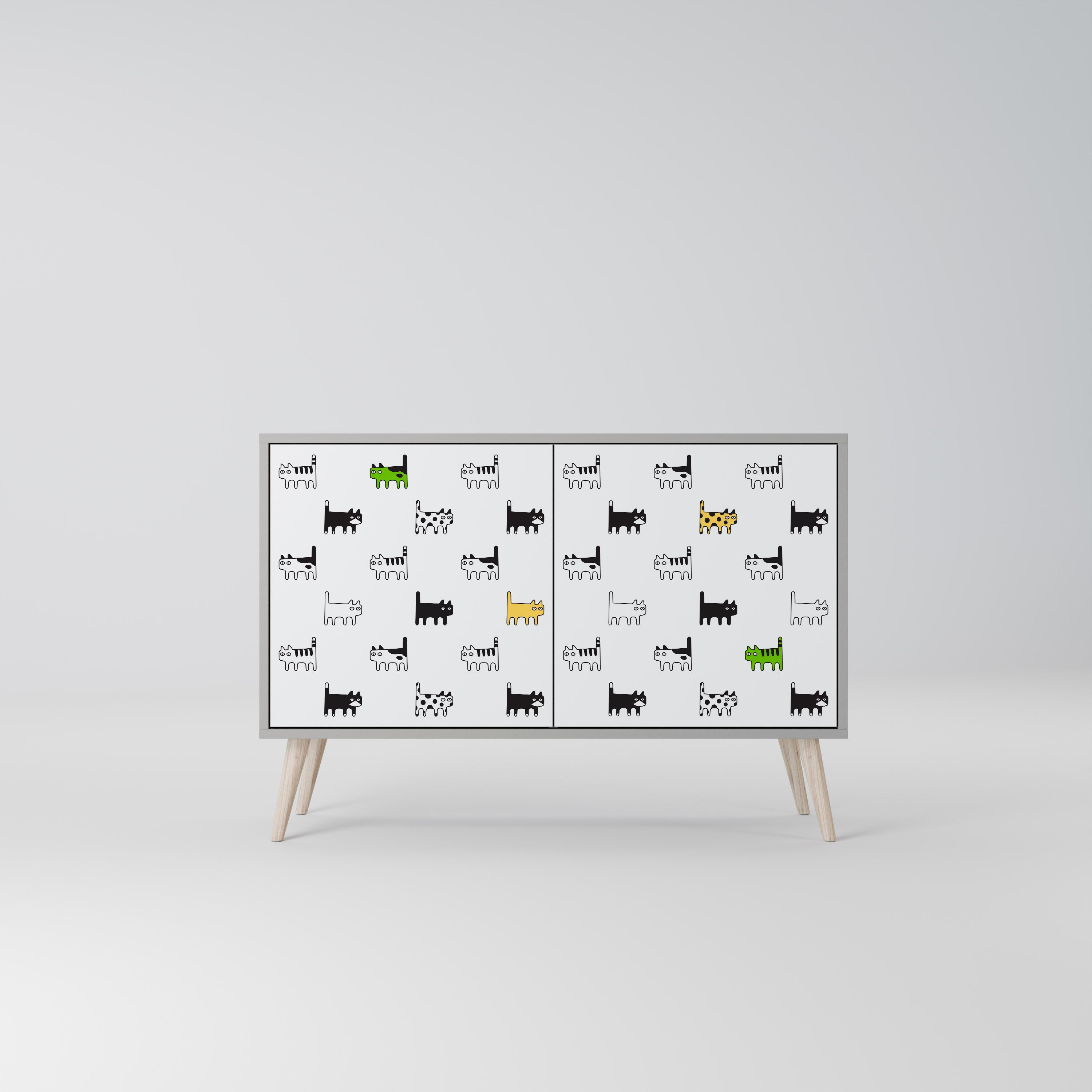 CATS COMPILATION Skänk med två dörrar