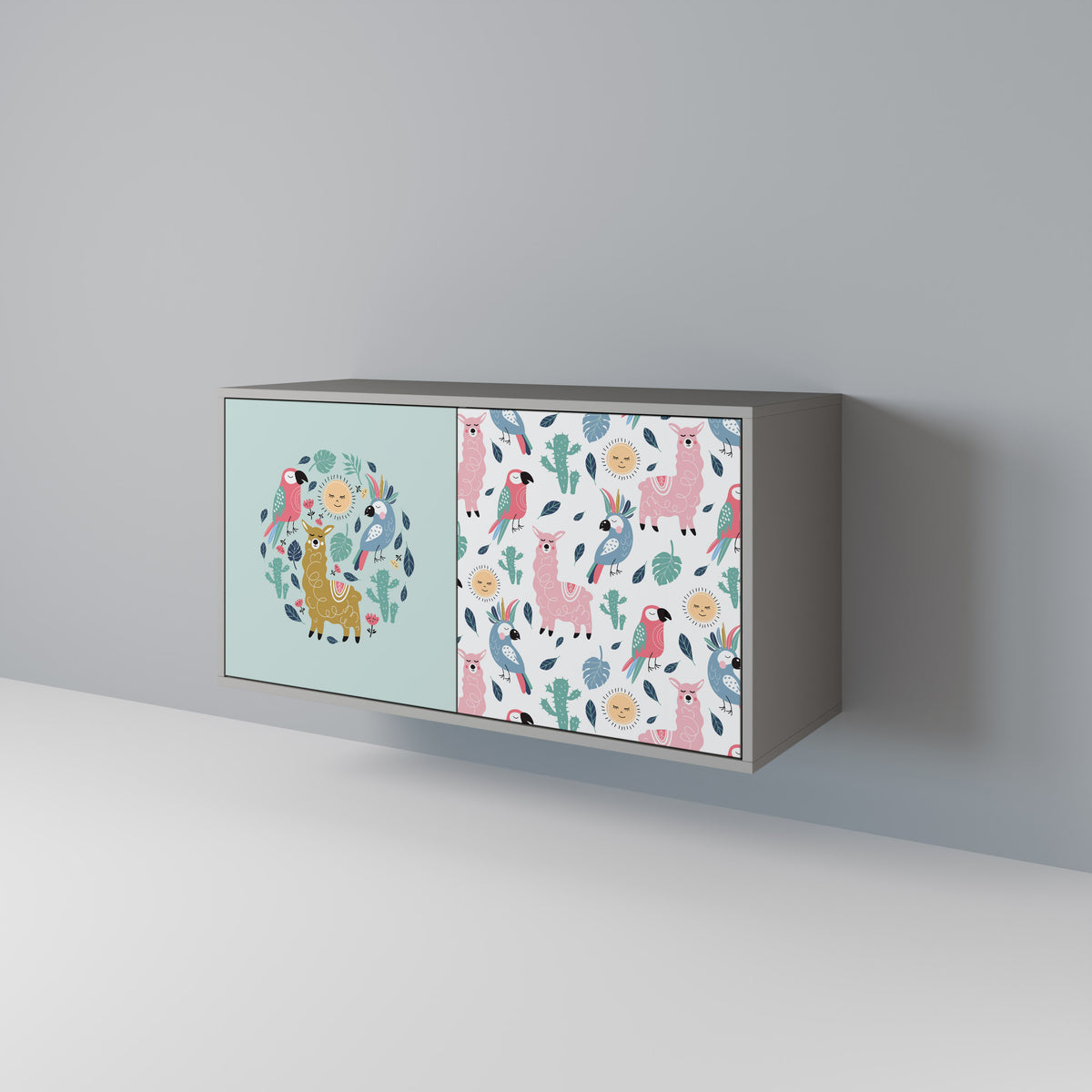 COLORFUL ALPACAS 2-Door Sideboard
