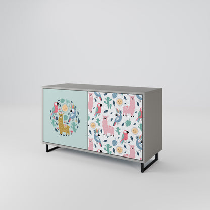 COLORFUL ALPACAS 2-Door Sideboard