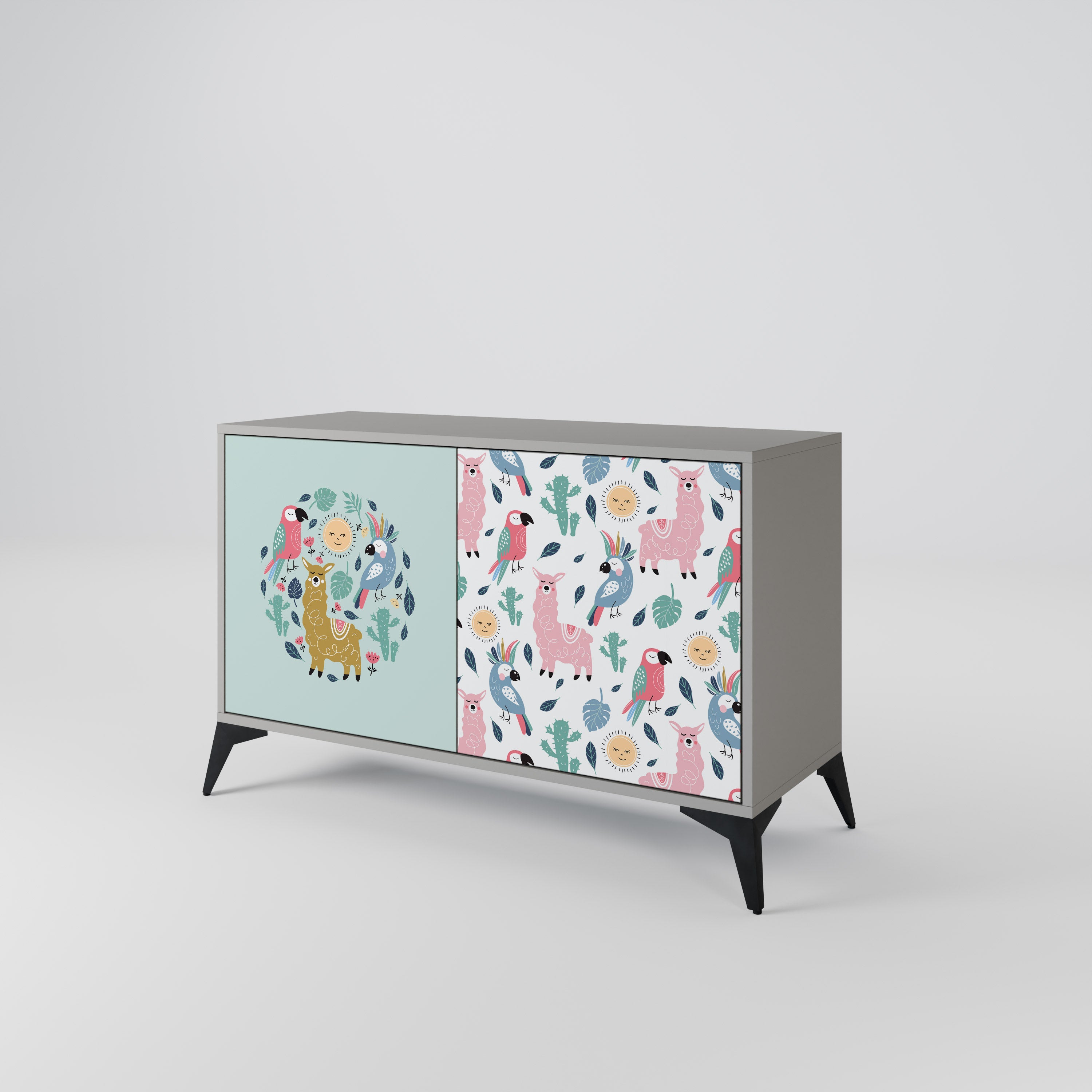 COLORFUL ALPACAS 2-Door Sideboard