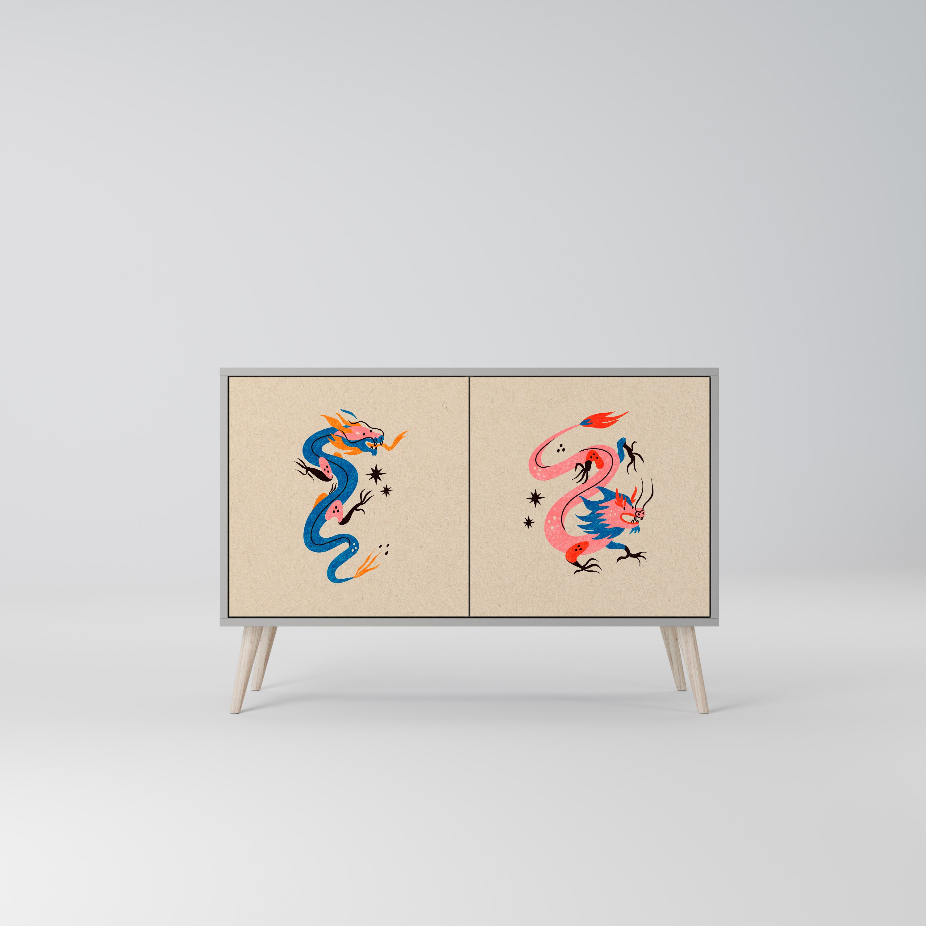 MYTHOLOGICAL CREATURES 2-Door Sideboard