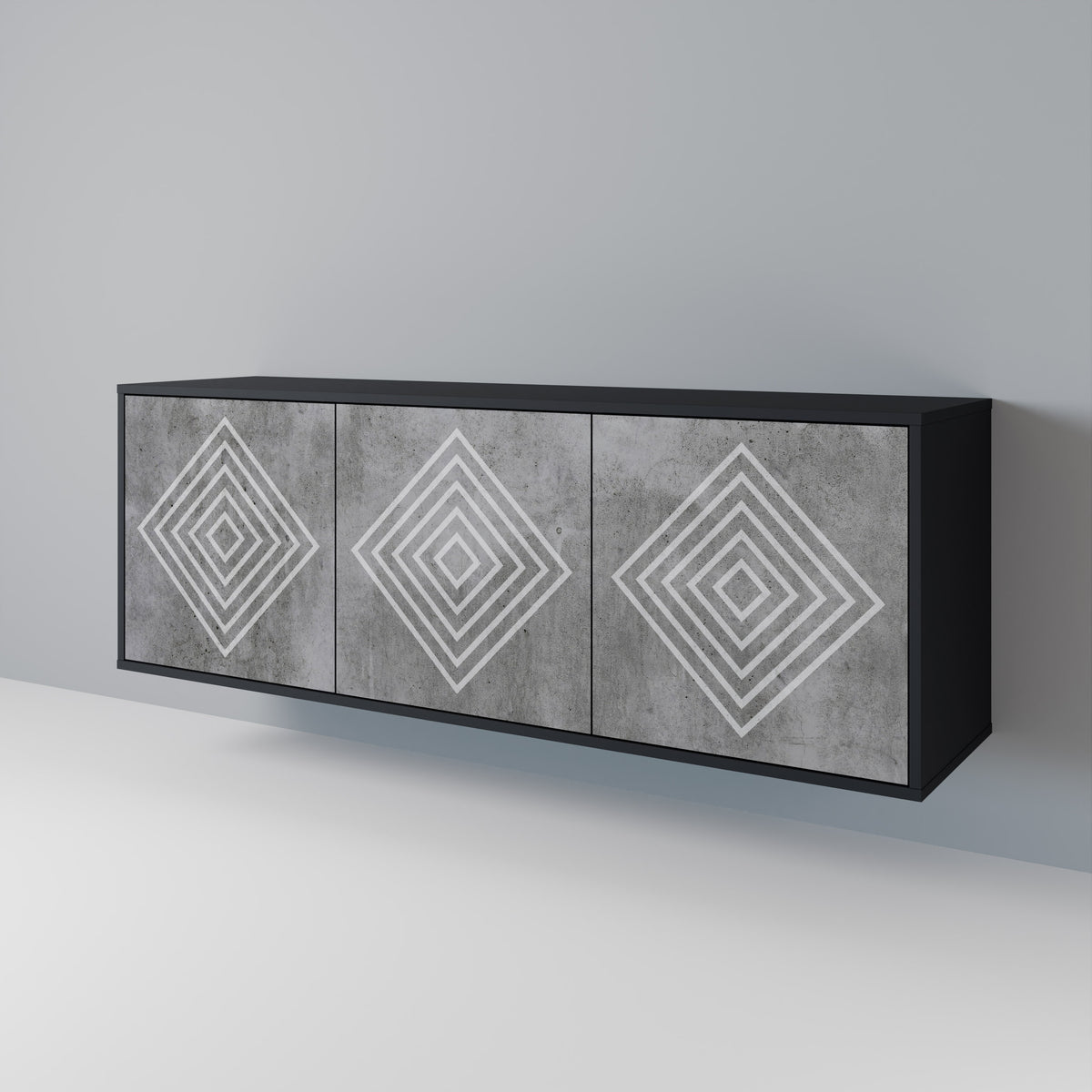 POLYGONAL ARTISTRY Aparador de 3 Portas