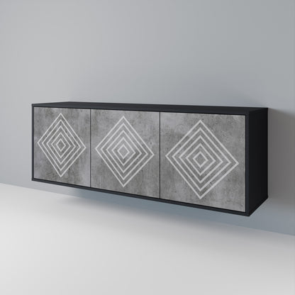 POLYGONAL ARTISTRY 3-türiges Sideboard