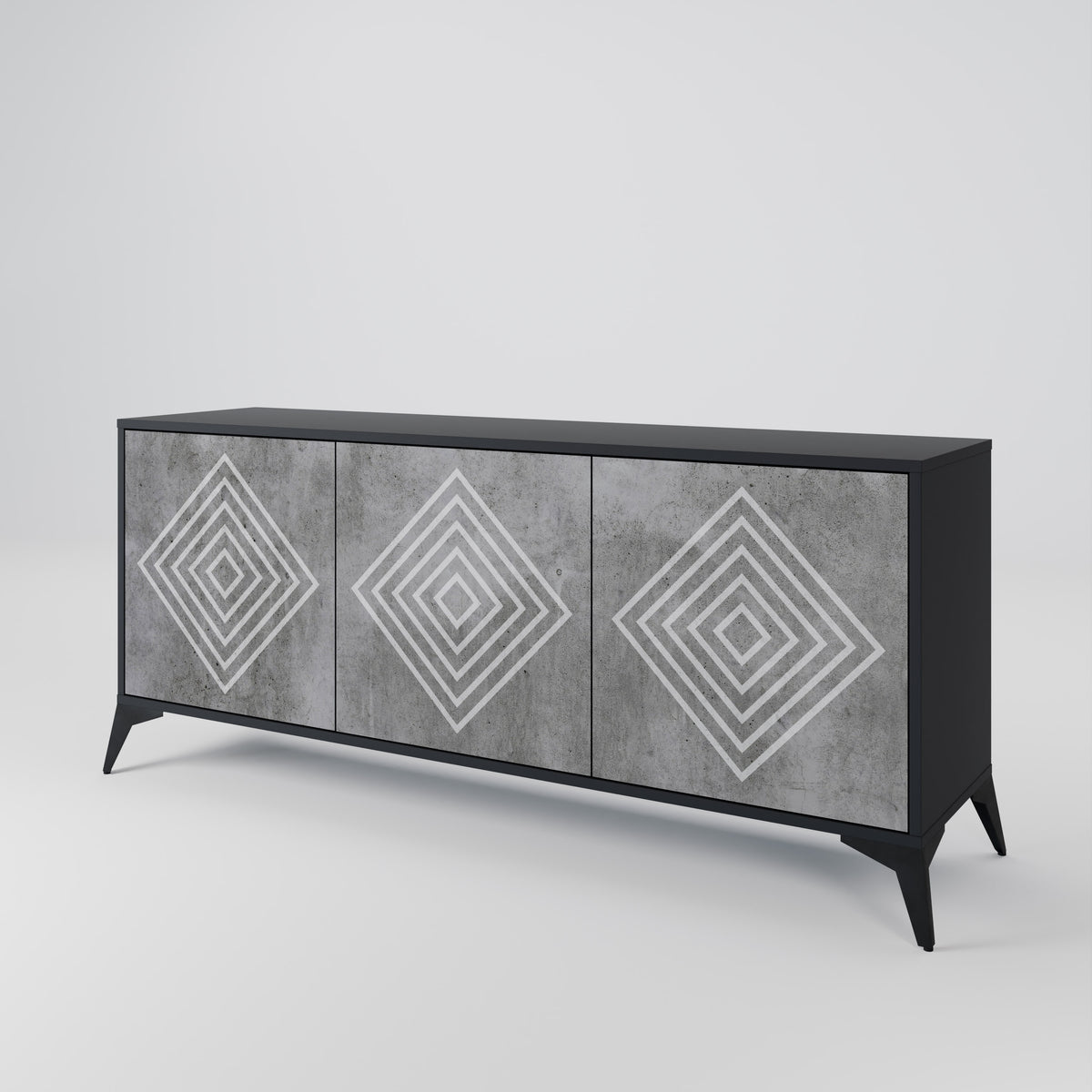 POLYGONAL ARTISTRY Aparador de 3 Portas