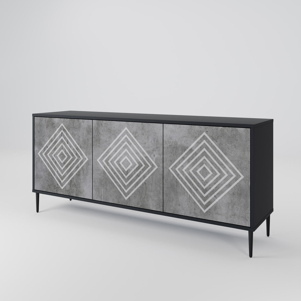 POLYGONAL ARTISTRY Aparador de 3 Portas