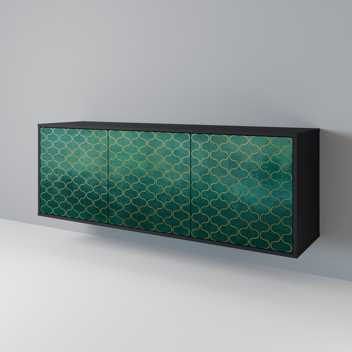 TESSELATED GREENERY 3-türiges Sideboard