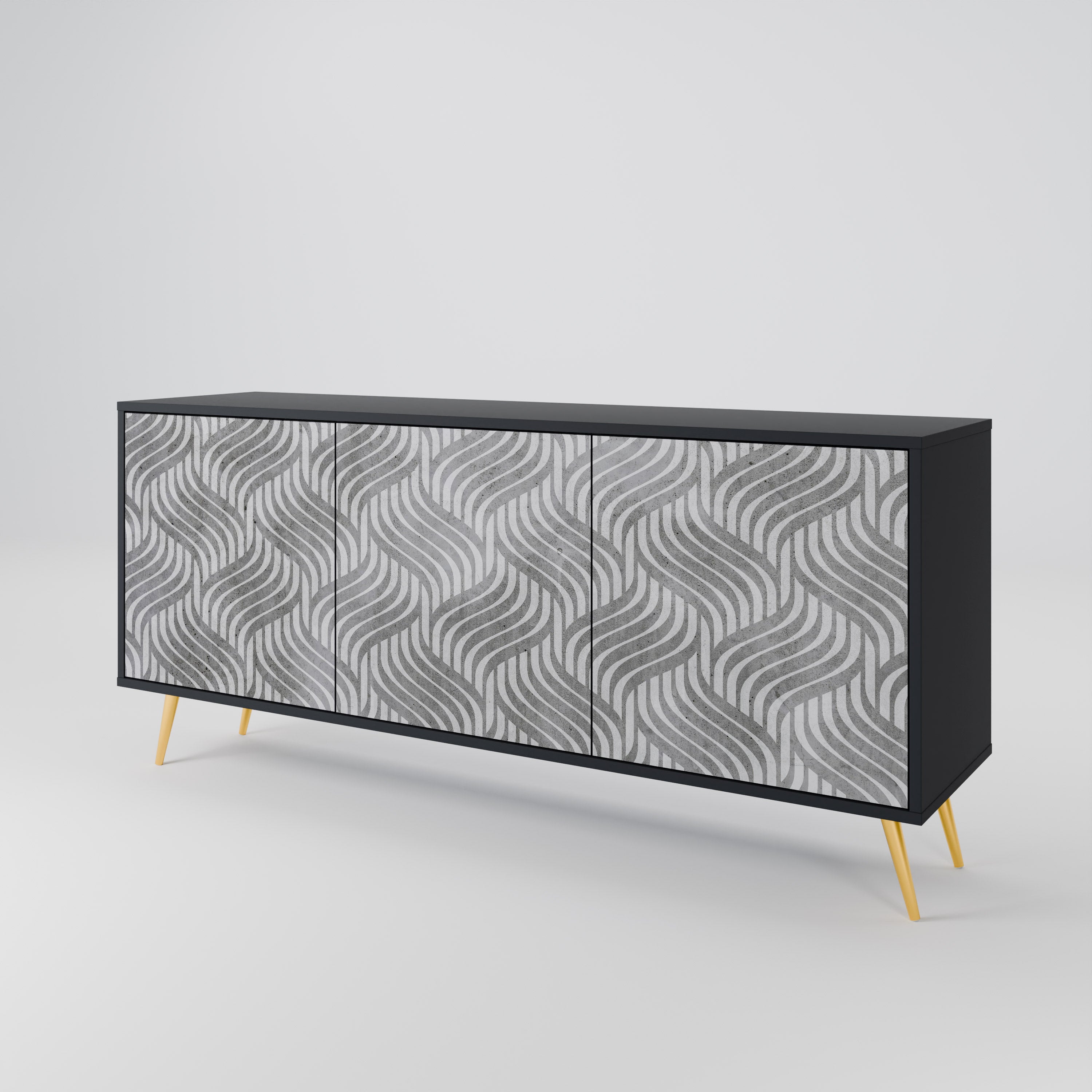 CONCRETE MOVEMENT 3-türiges Sideboard