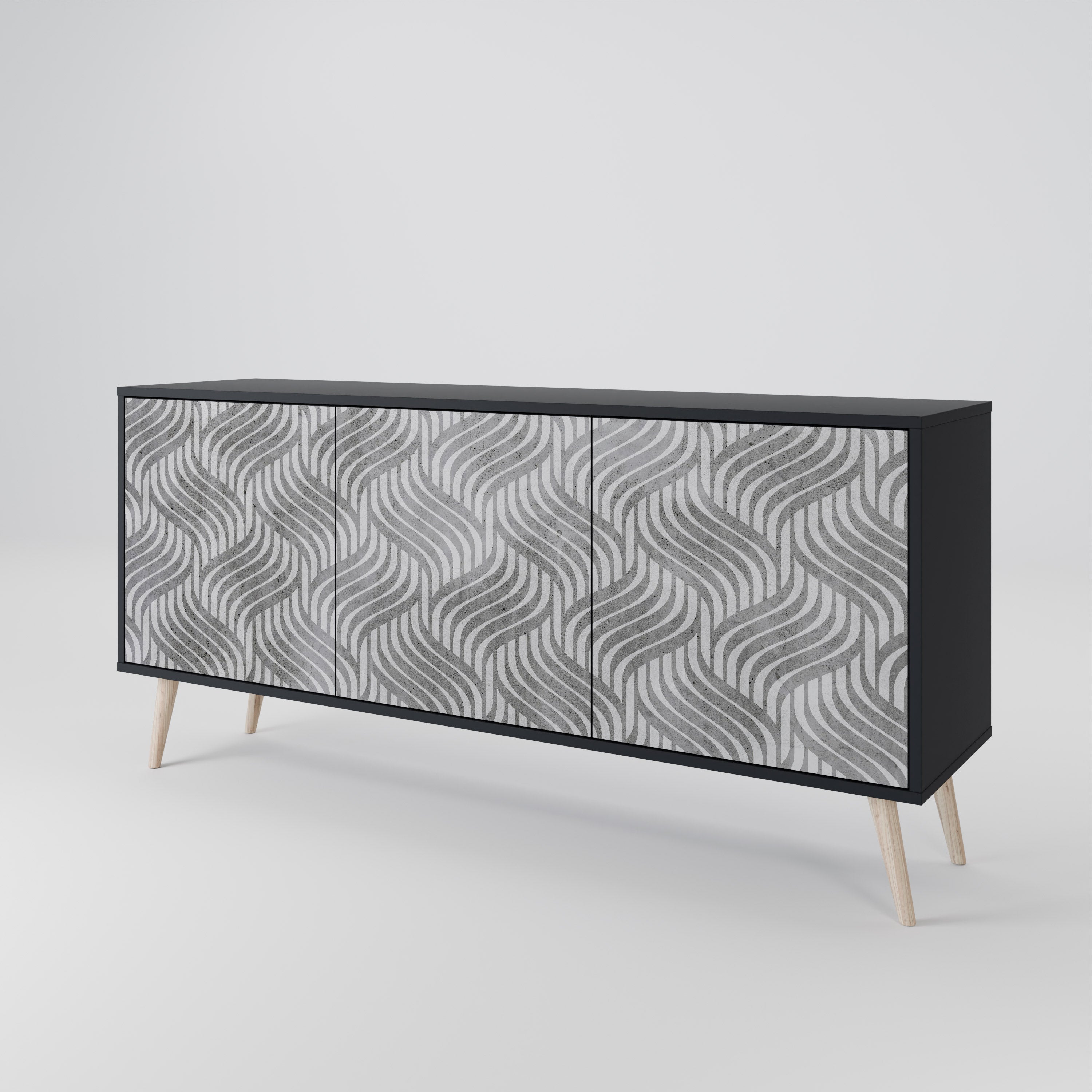 CONCRETE MOVEMENT 3-türiges Sideboard