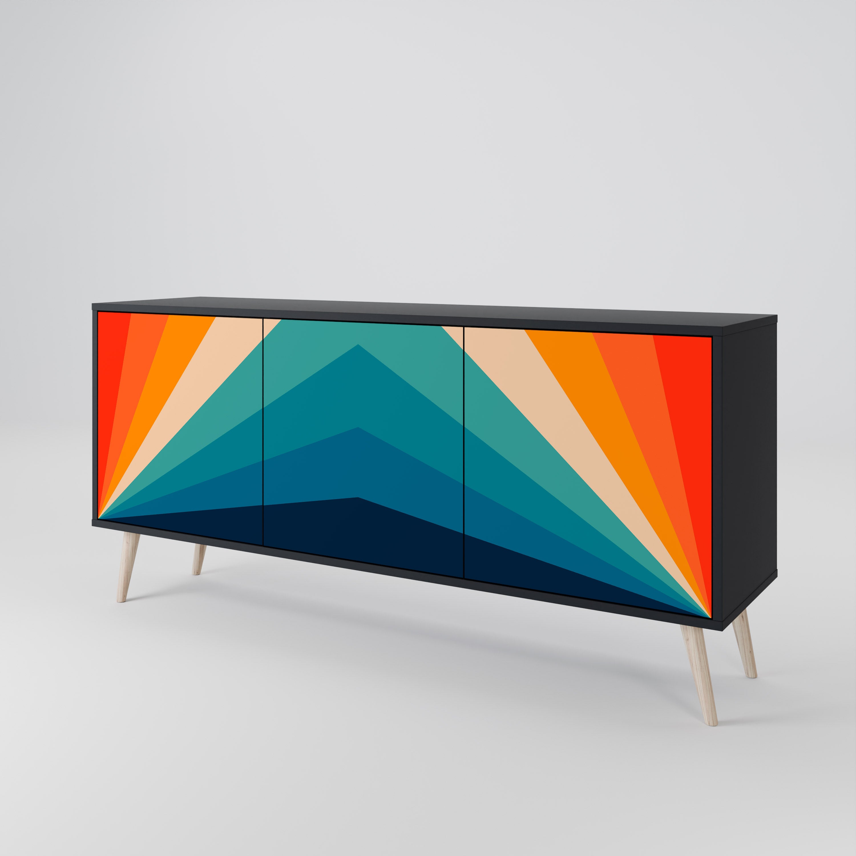 PRISM CONCUSSION 3-türiges Sideboard
