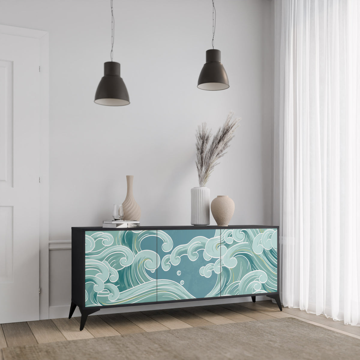 ASIAN SWAY 3-Door Sideboard