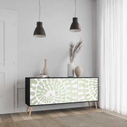 Credenza HELIX DANCE a 3 ante in finitura nera