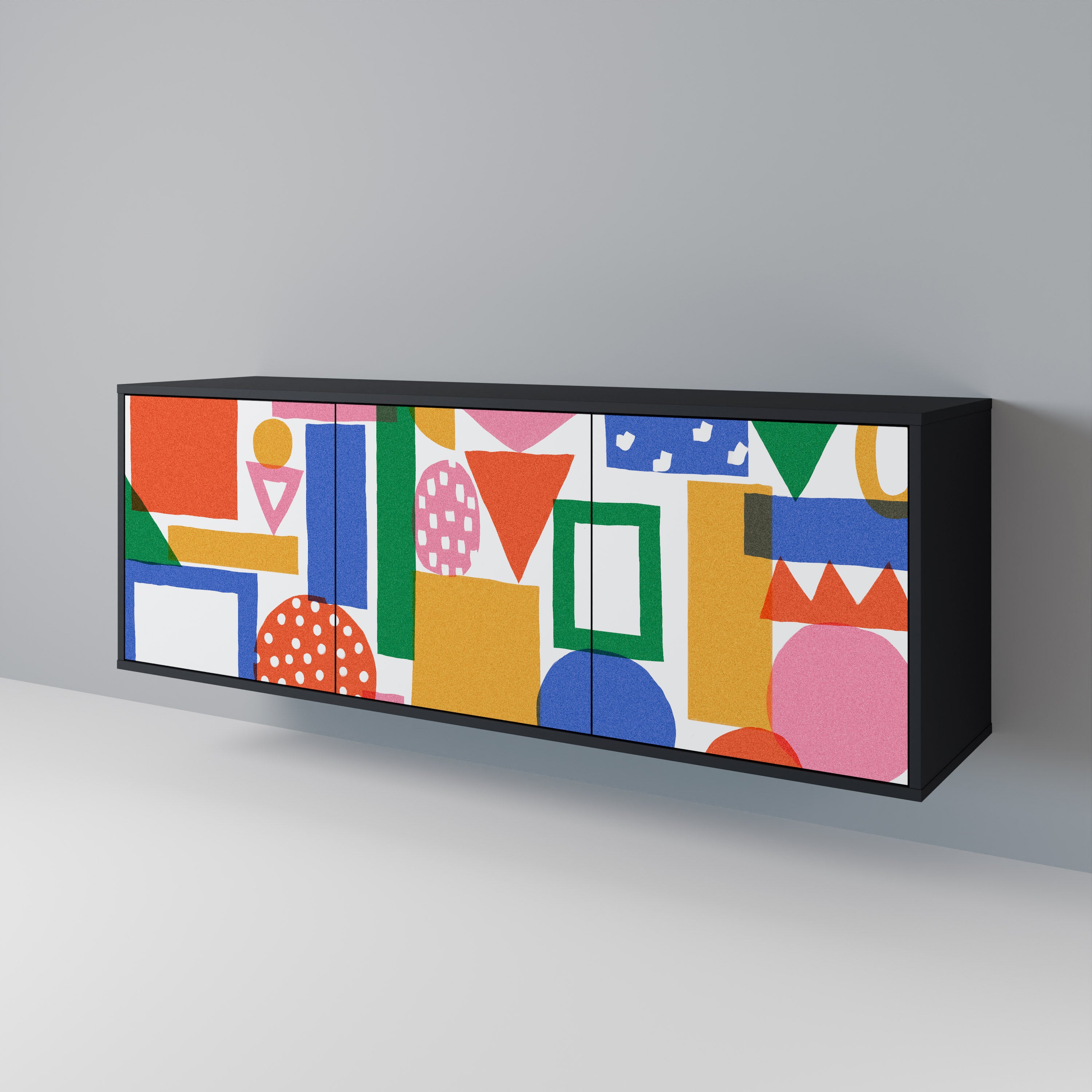 GEOMETRIC GLIMMER 3-türiges Sideboard