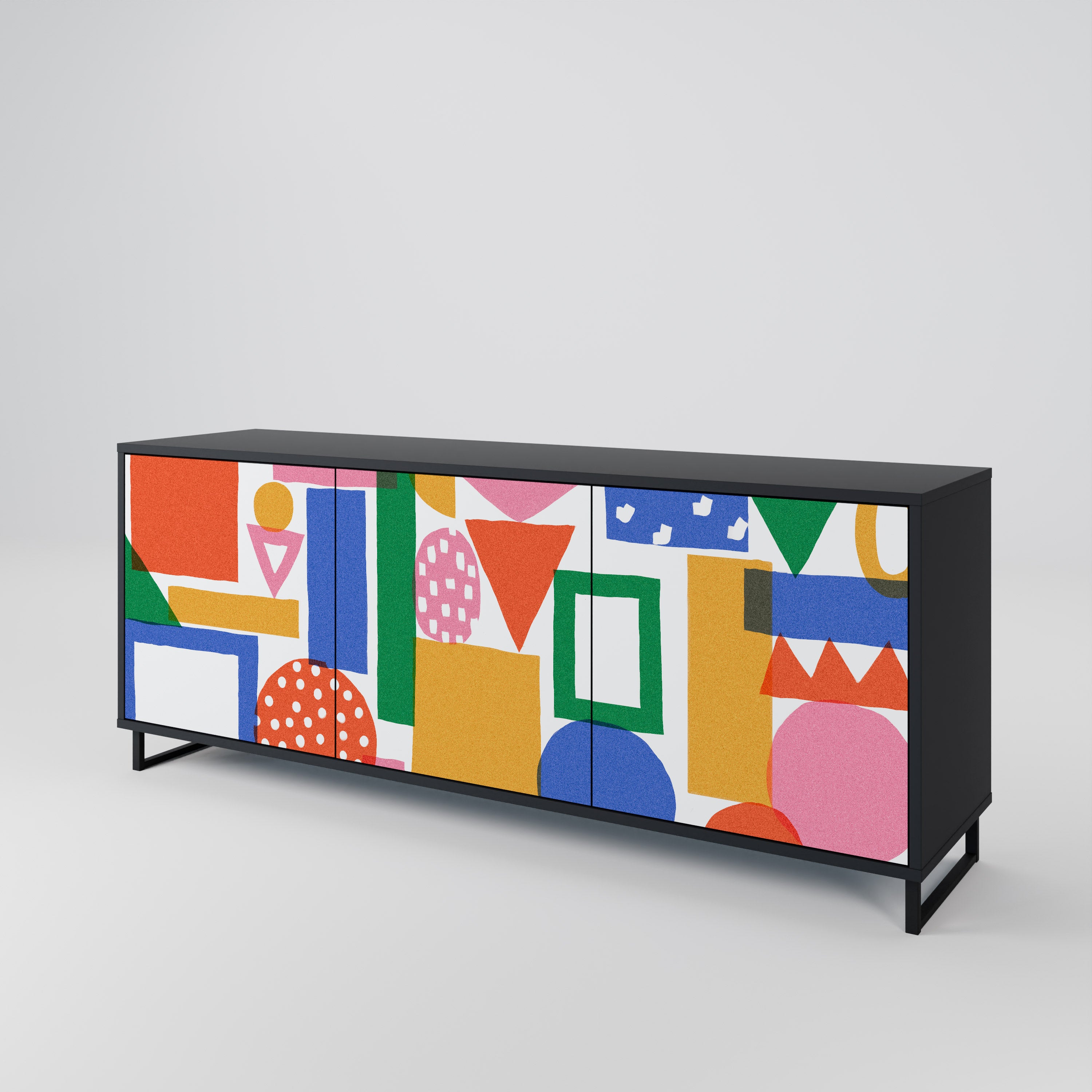 GEOMETRIC GLIMMER 3-türiges Sideboard