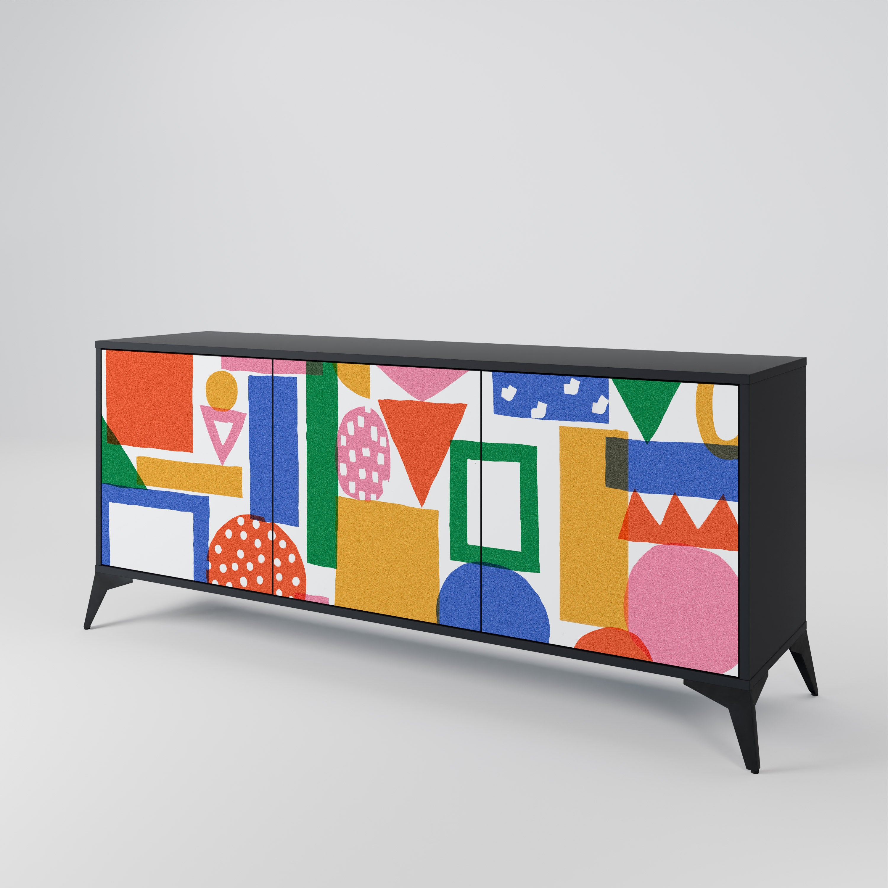 GEOMETRIC GLIMMER 3-türiges Sideboard