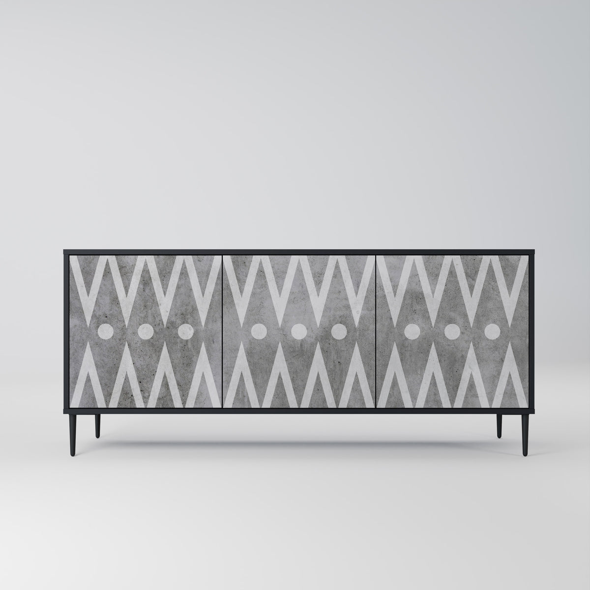 SHARP EDGES 3-Door Sideboard