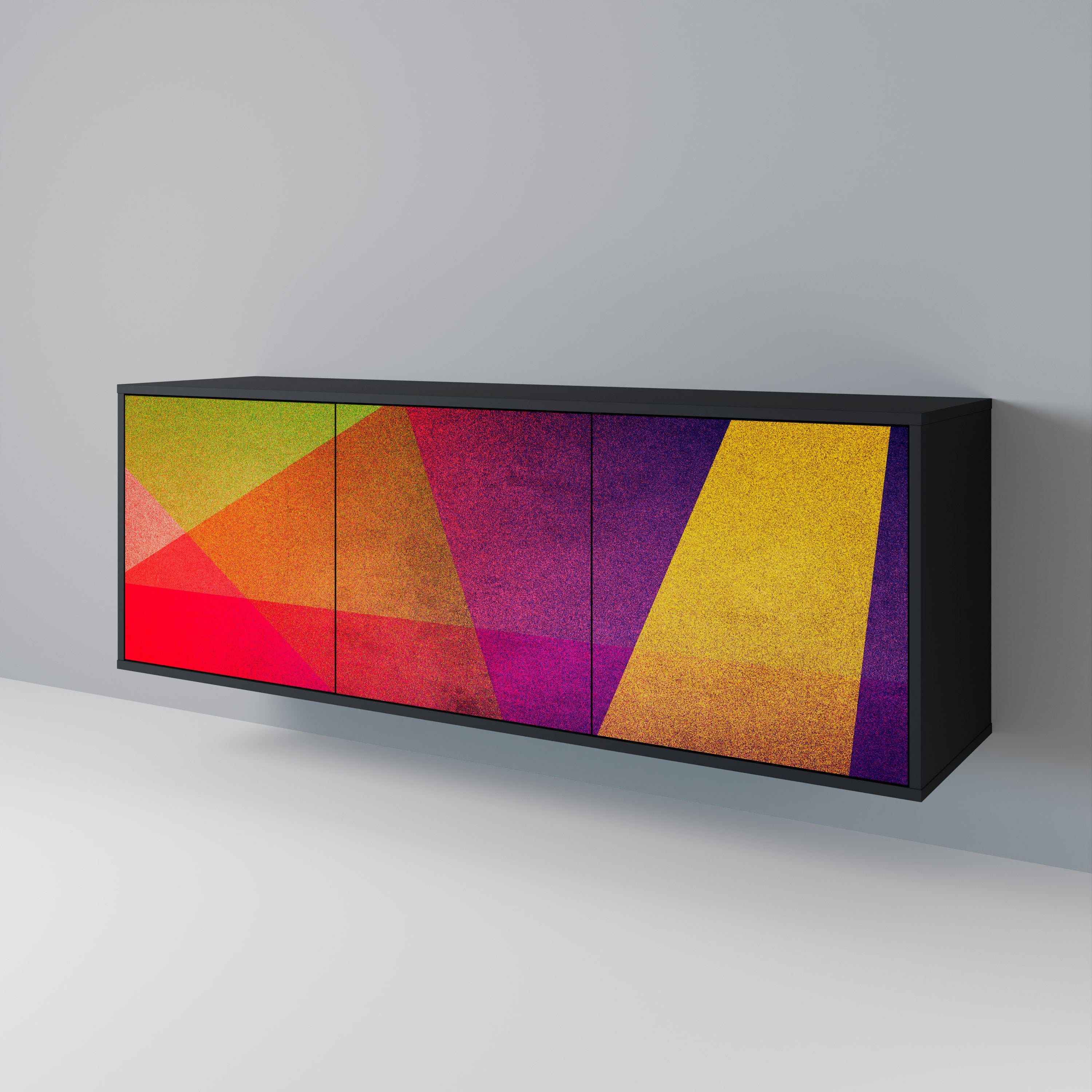 VIVID GEOMETRY 3-türiges Sideboard