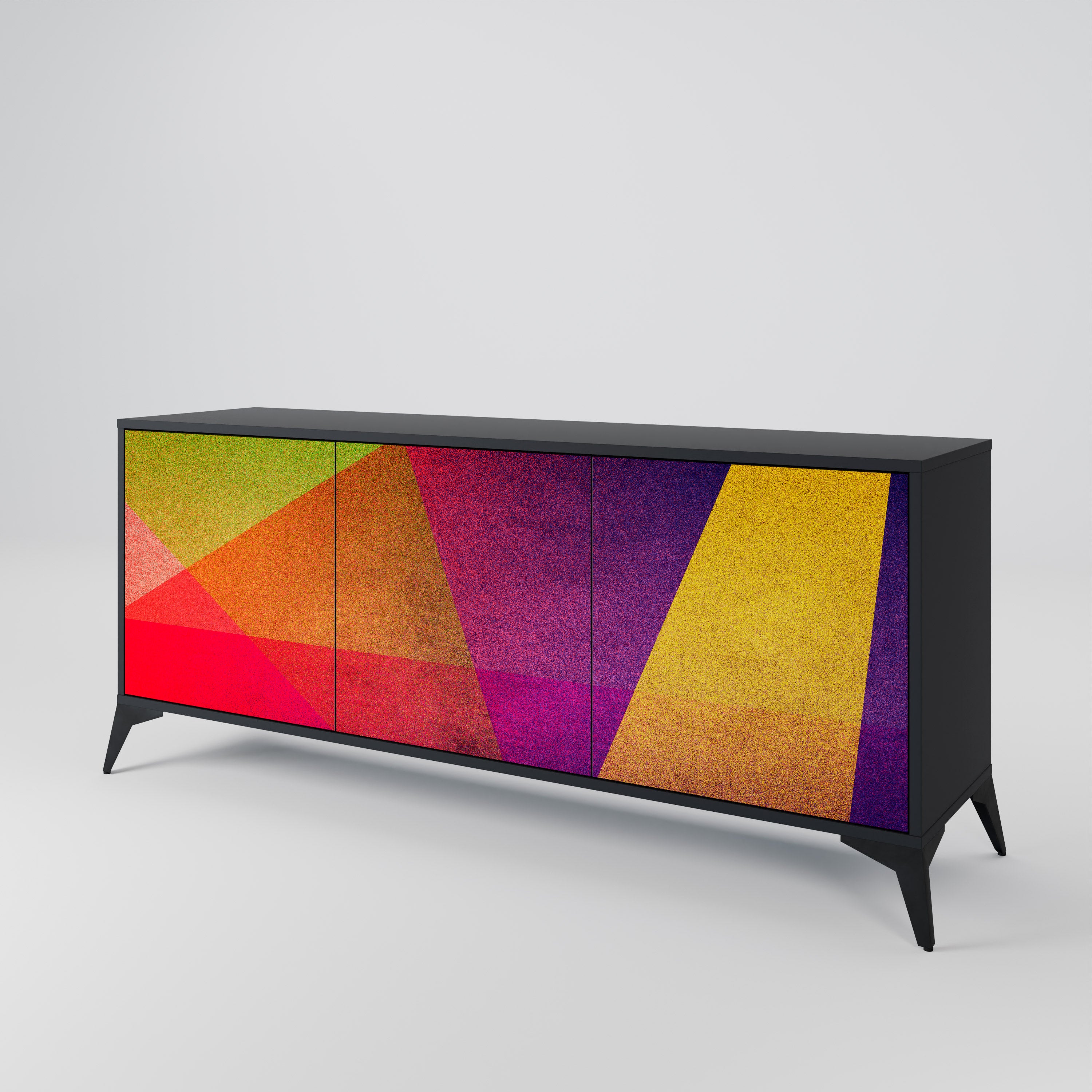 VIVID GEOMETRY 3-türiges Sideboard