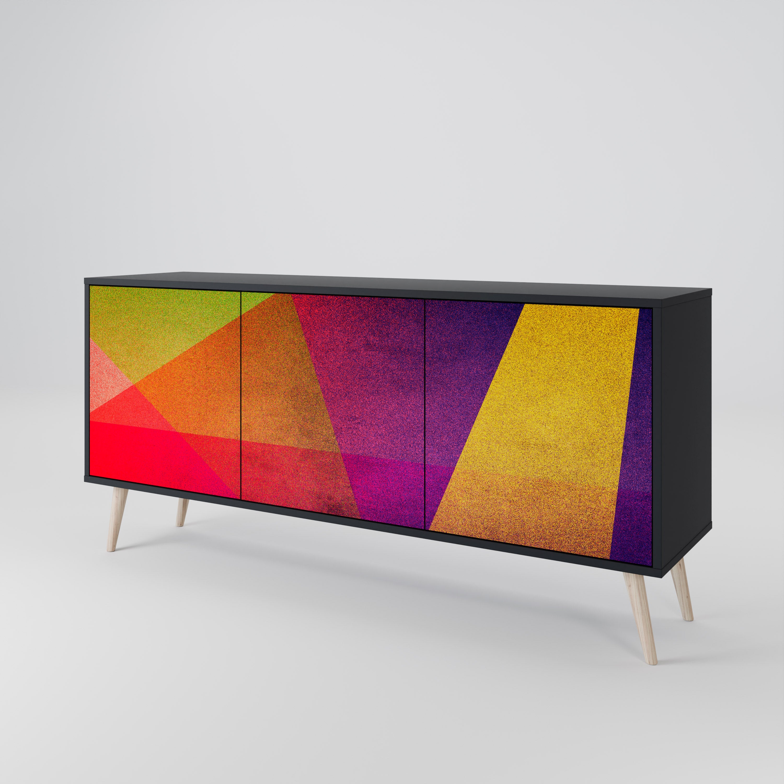 VIVID GEOMETRY 3-türiges Sideboard