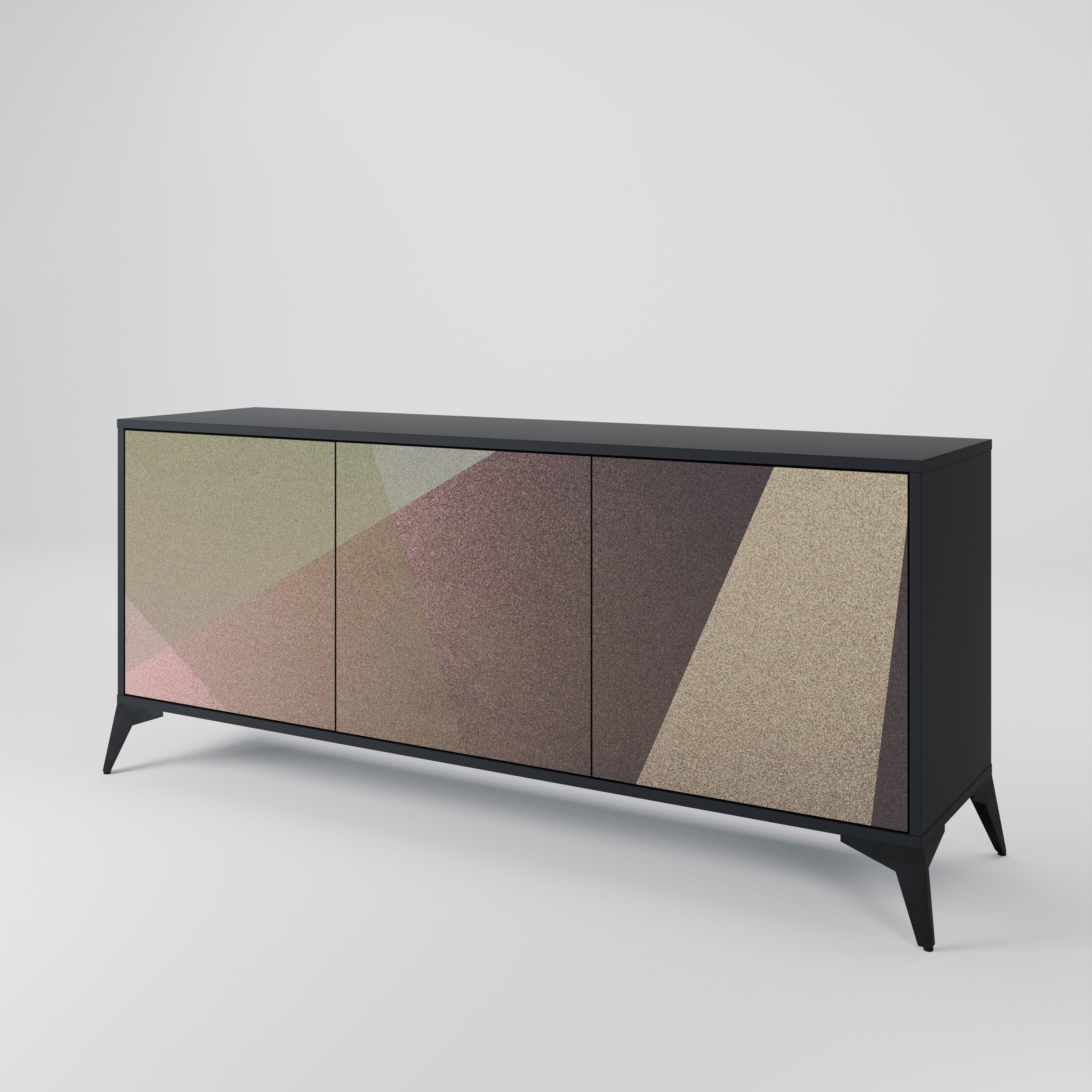 BEIGE GEOMETRY 3-türiges Sideboard
