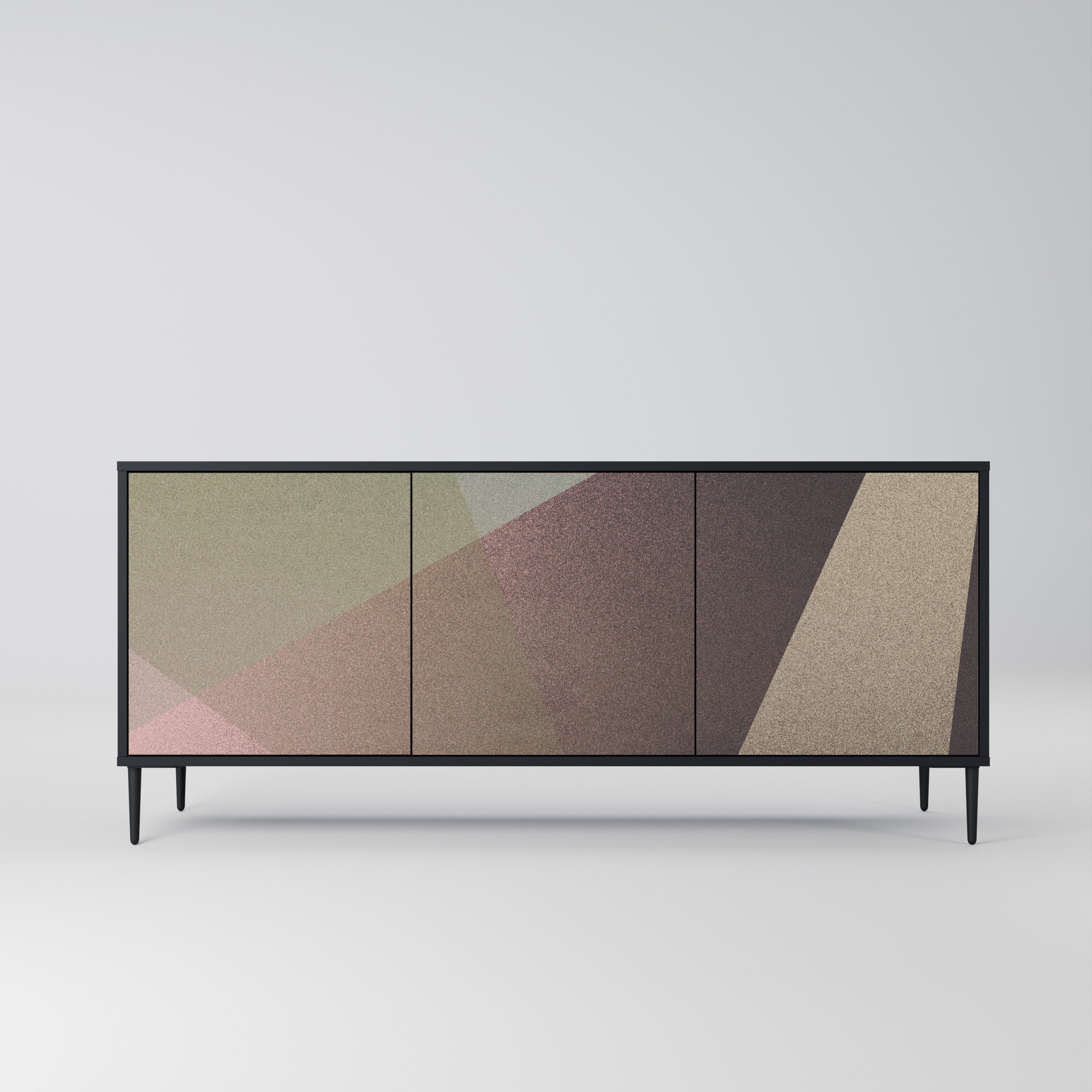 BEIGE GEOMETRY 3-türiges Sideboard