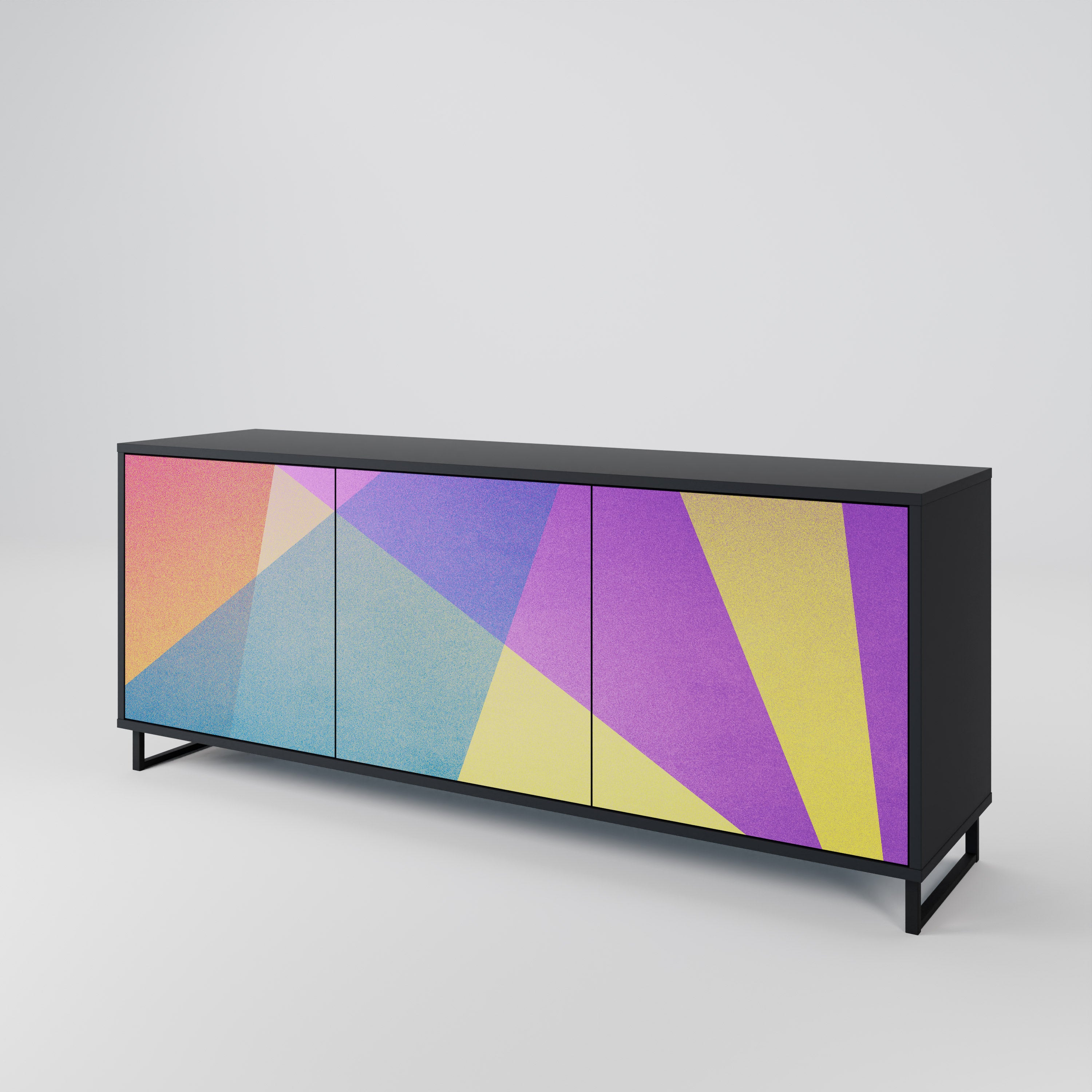 BRIGHT GEOMETRY 3-türiges Sideboard