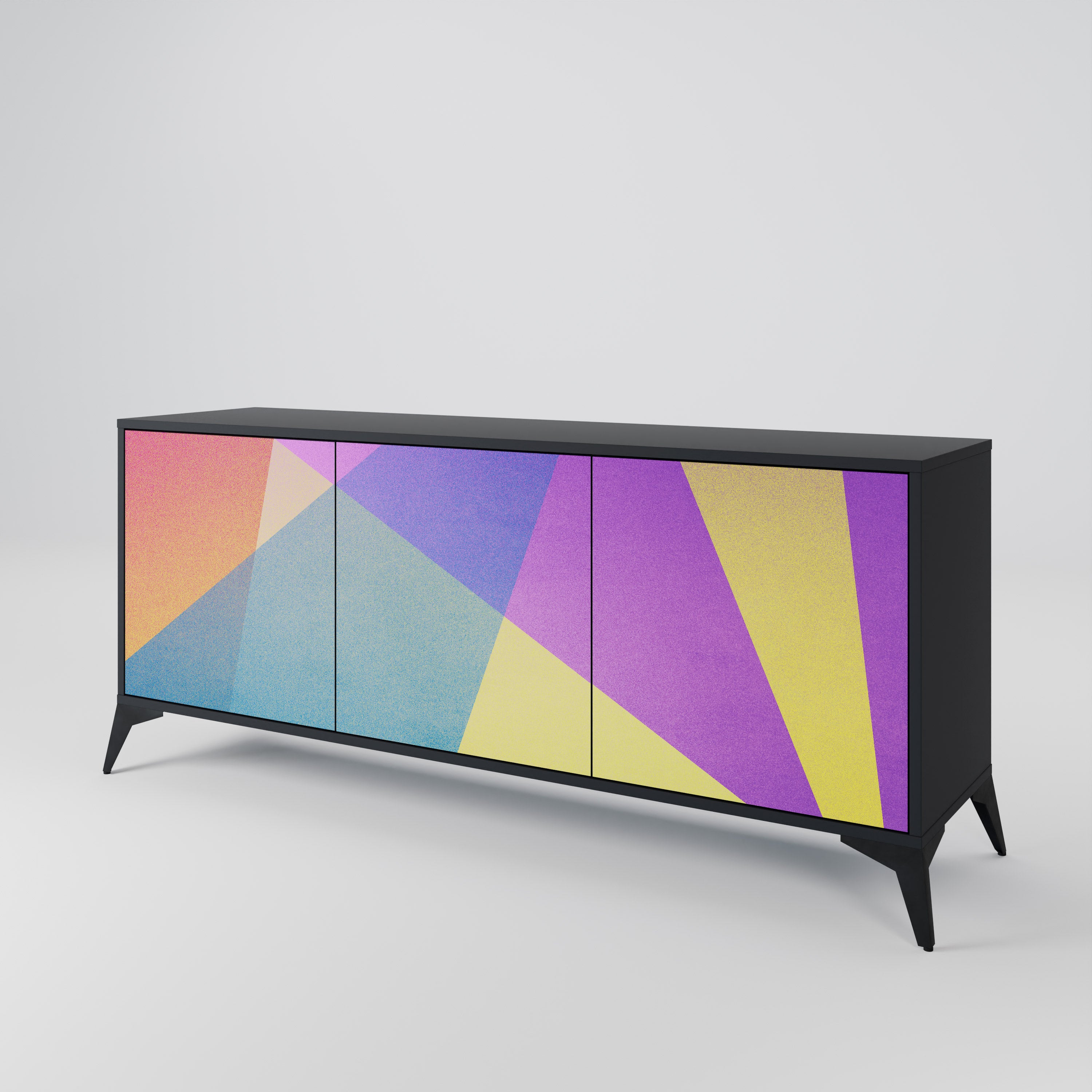 BRIGHT GEOMETRY 3-türiges Sideboard