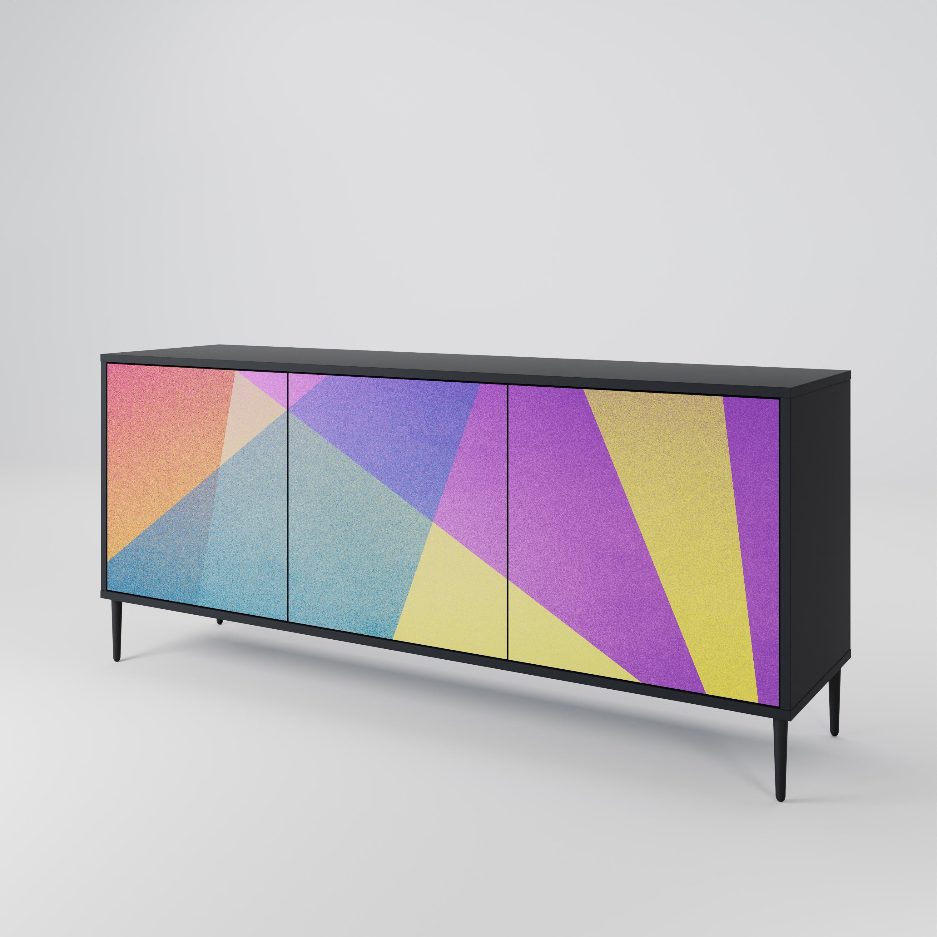 BRIGHT GEOMETRY 3-türiges Sideboard