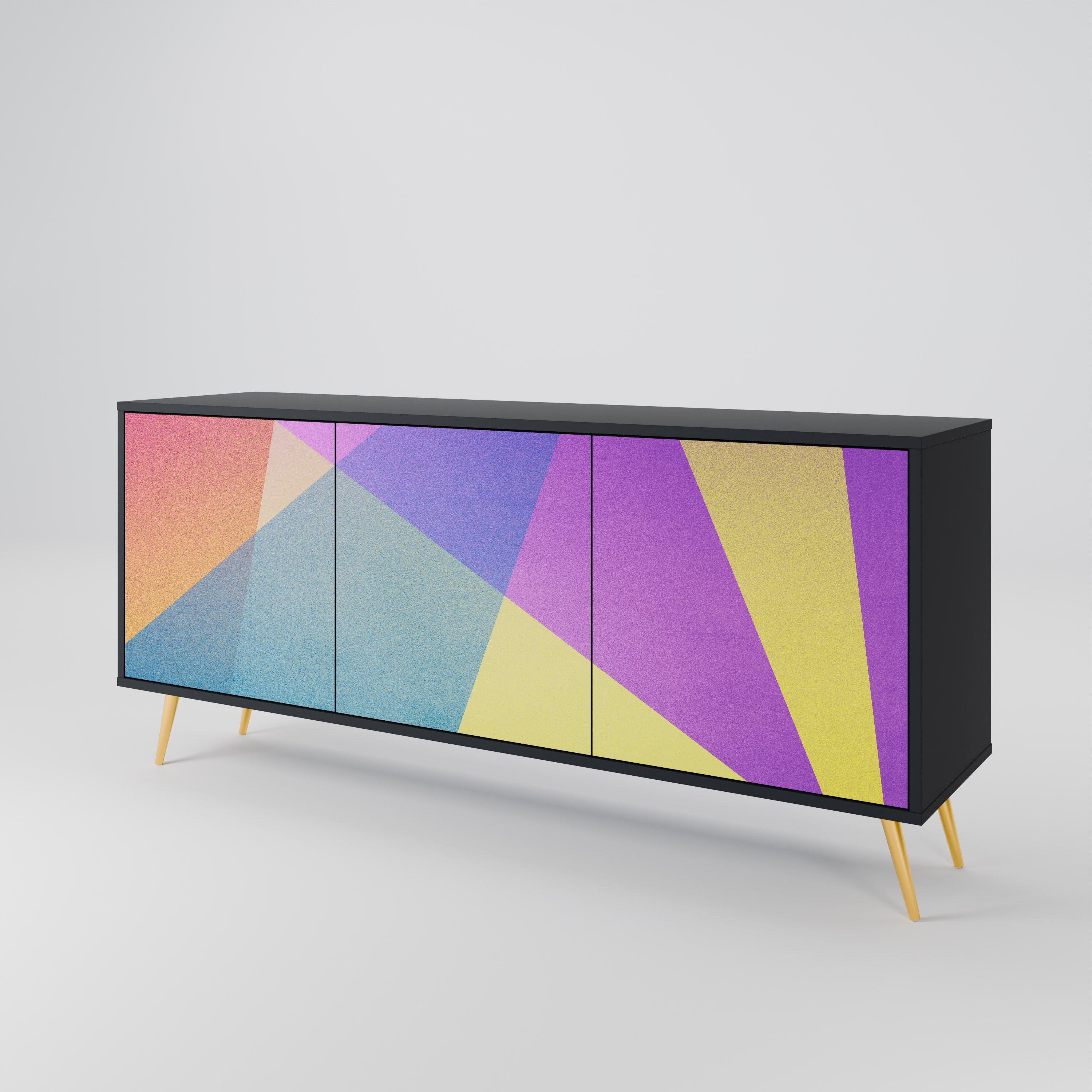 BRIGHT GEOMETRY 3-türiges Sideboard