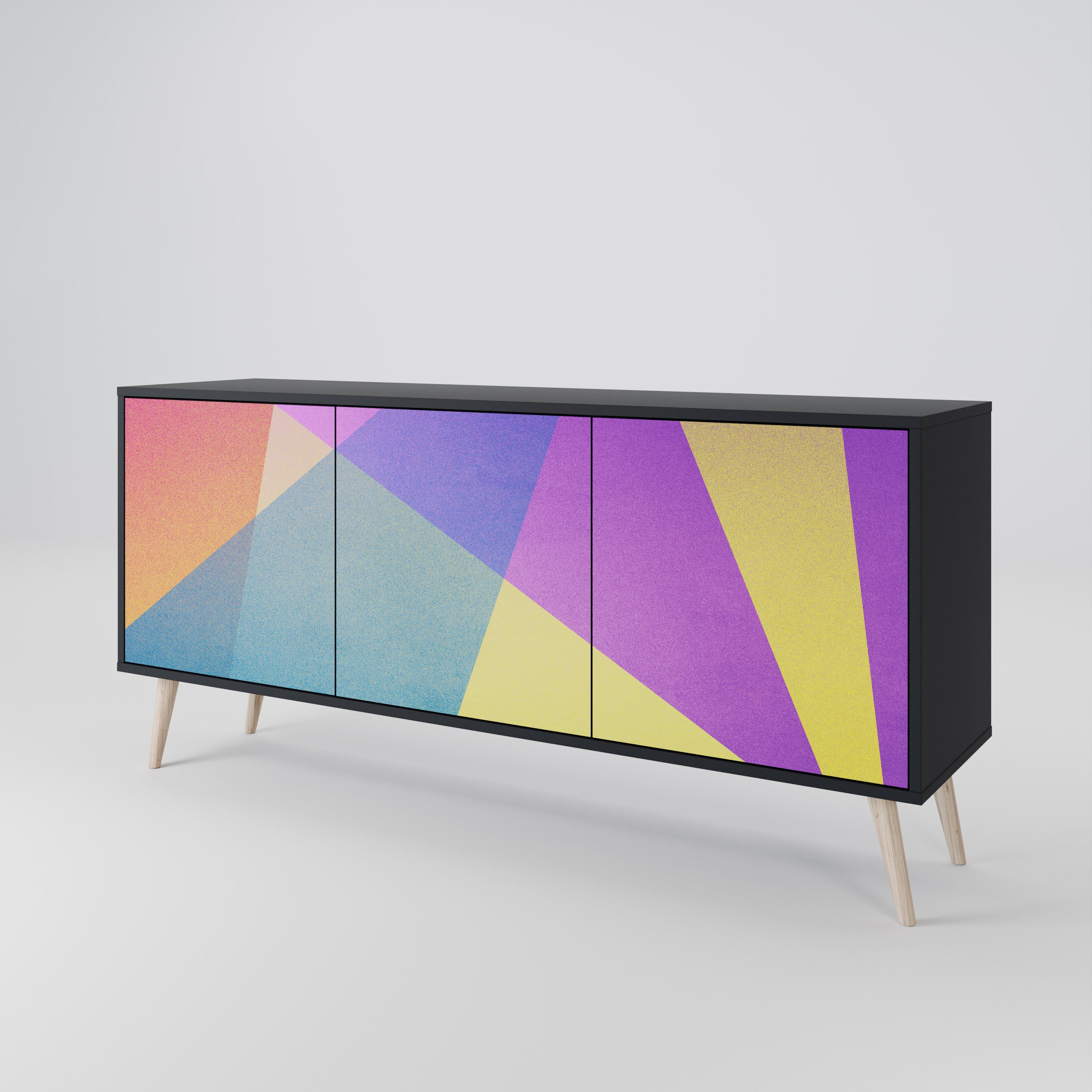 BRIGHT GEOMETRY 3-türiges Sideboard