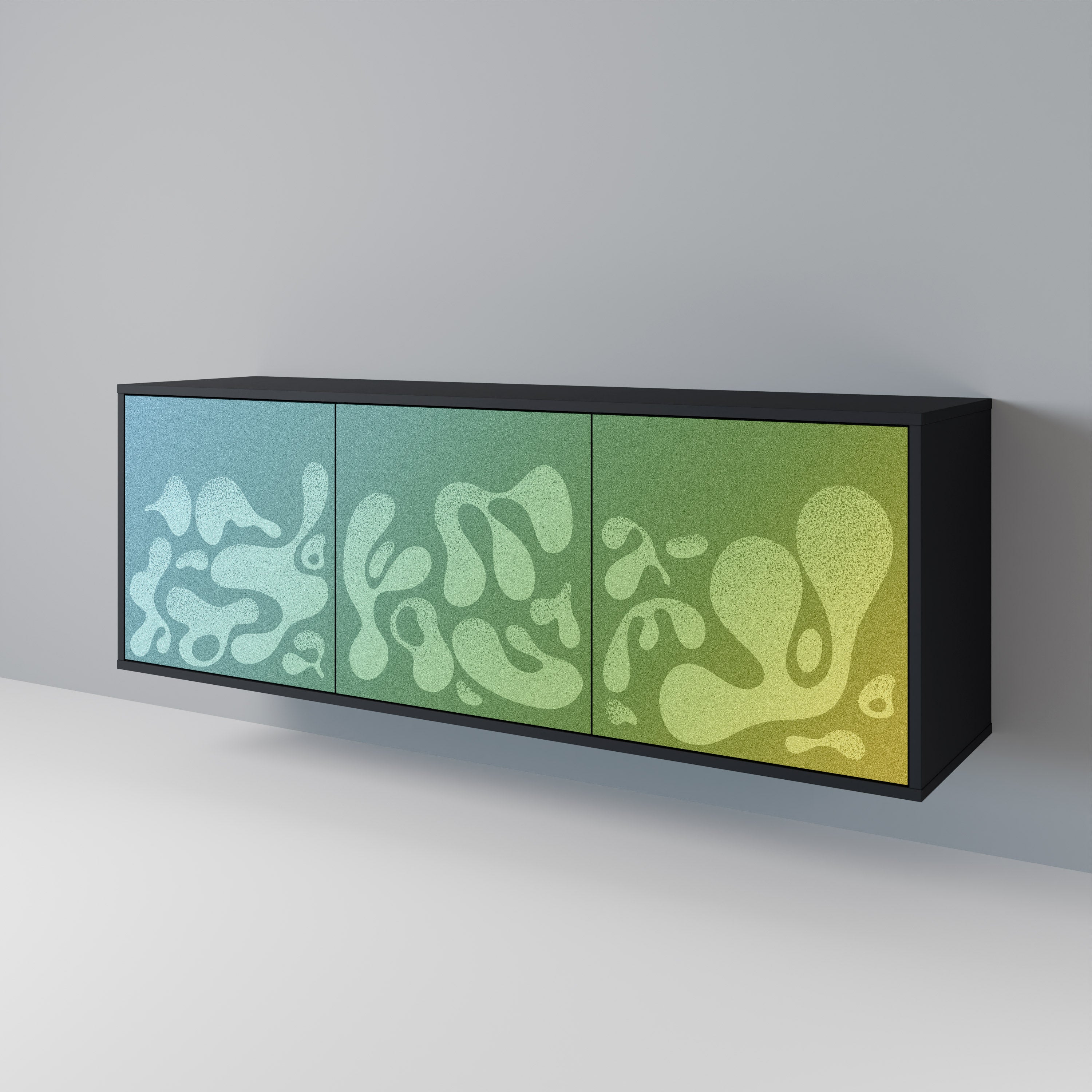 IRREGULAR BLUE 3-türiges Sideboard