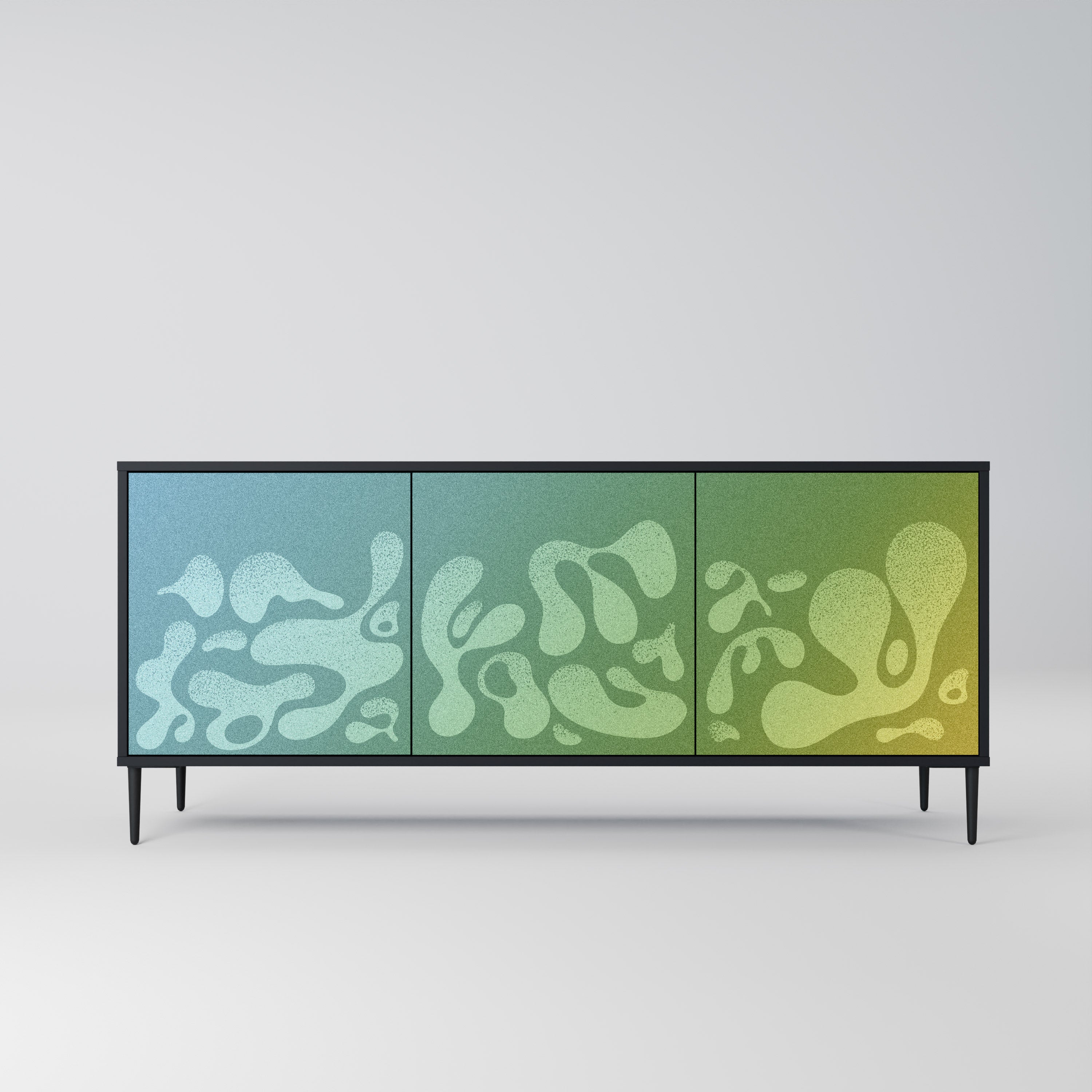 IRREGULAR BLUE 3-Door Sideboard