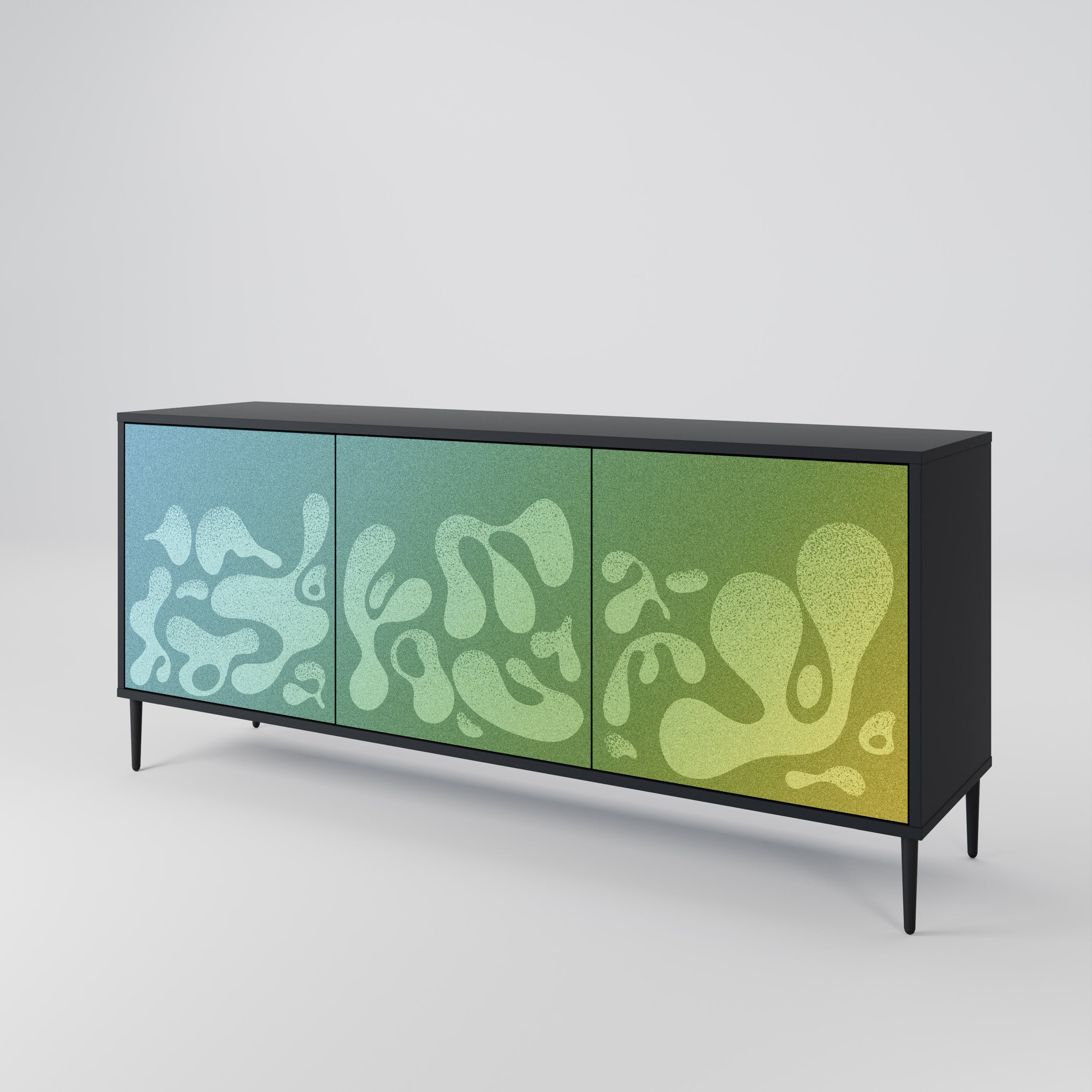 IRREGULAR BLUE 3-türiges Sideboard